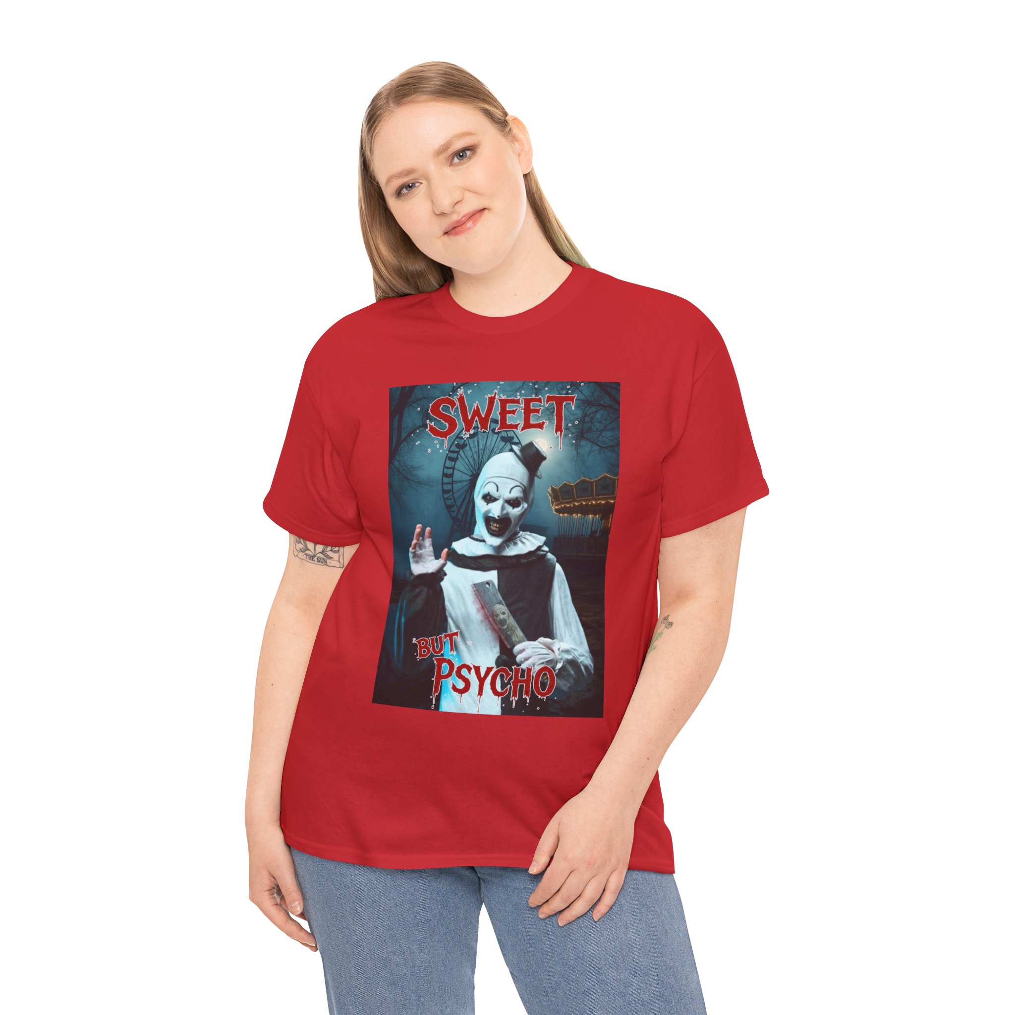 Terrifier Art The Clown Sweet But Psycho Horror T-Shirt - Image 149