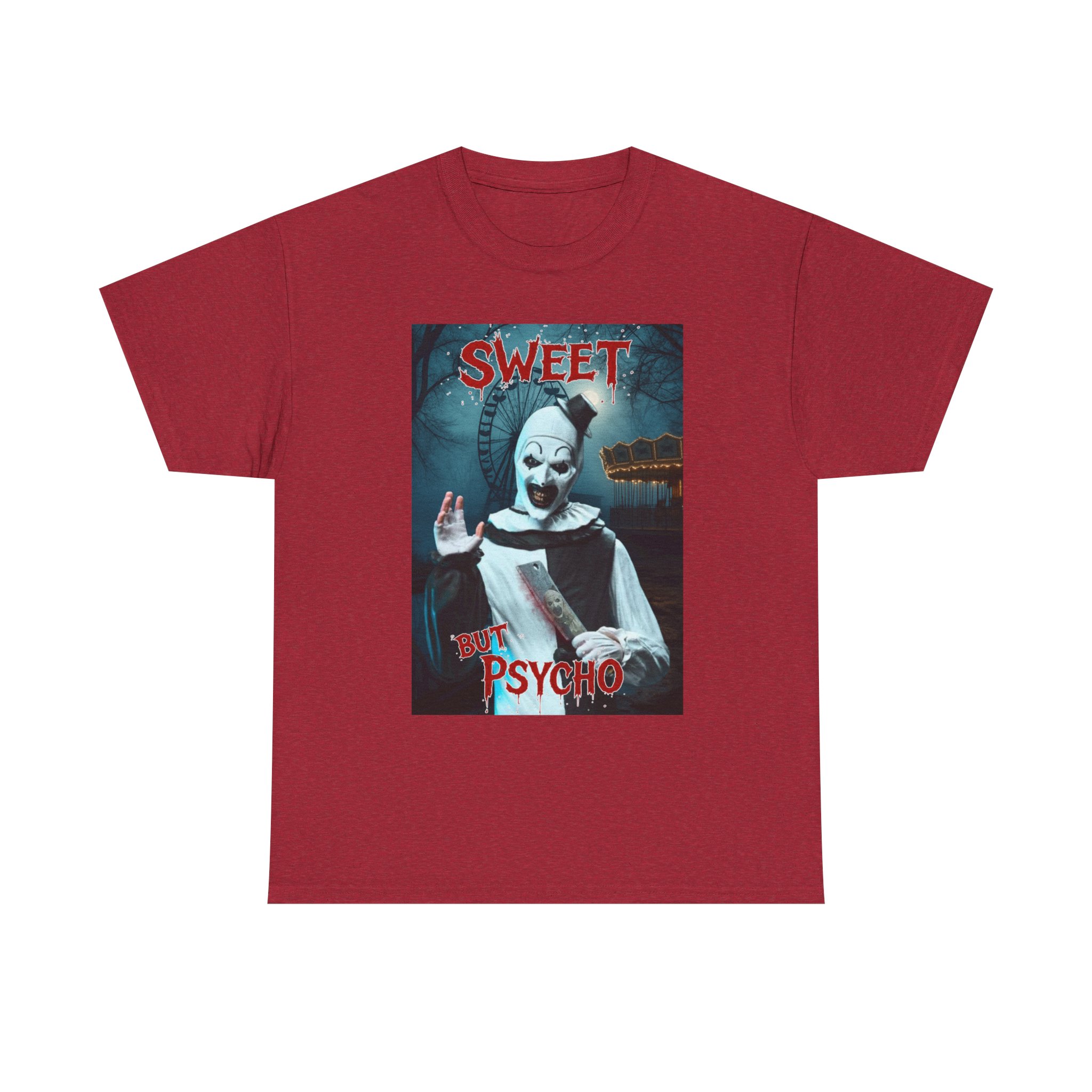 Terrifier Art The Clown Sweet But Psycho Horror T-Shirt - Image 157