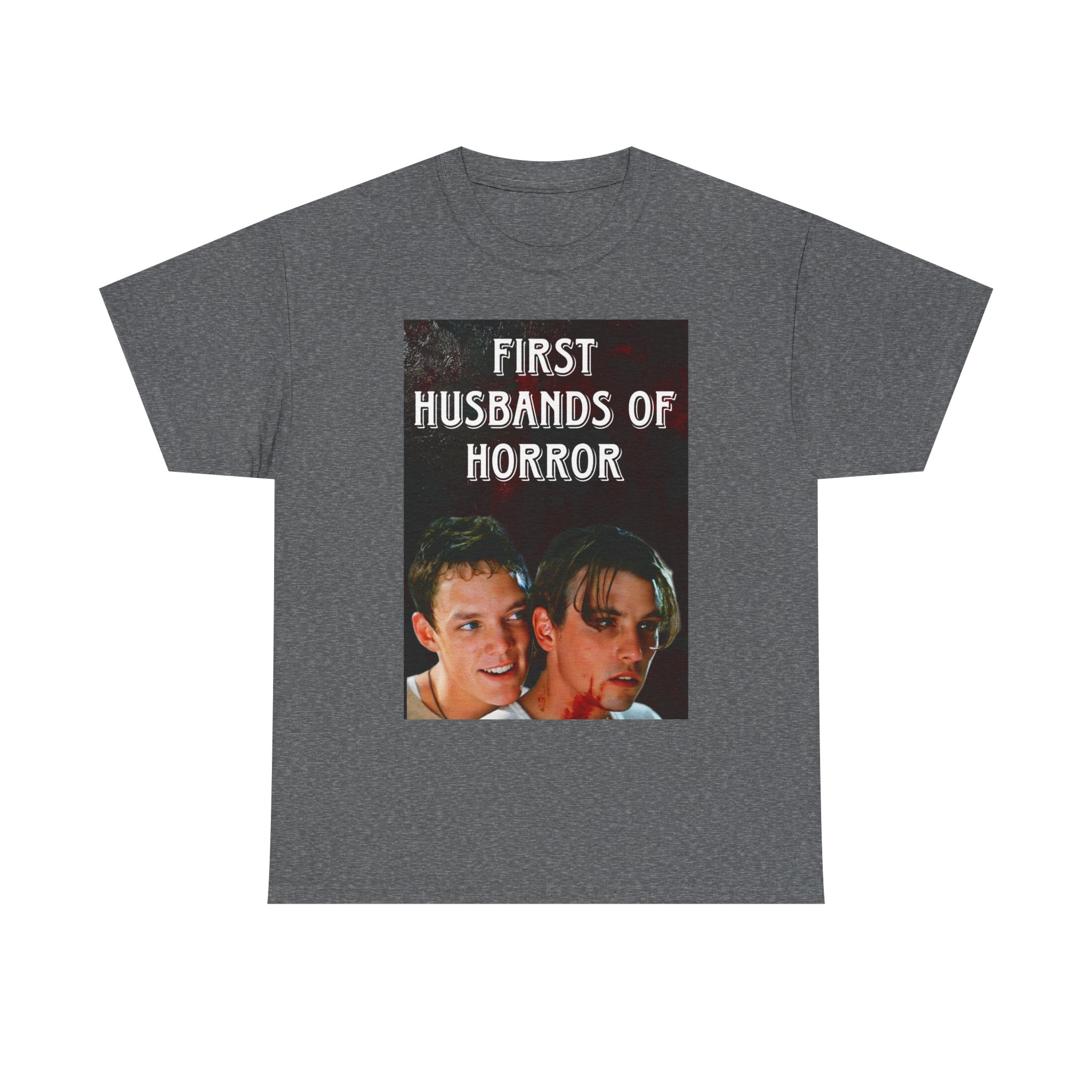 First Husbands of Horror — Scream 1996 Stu Macher & Billy Loomis Tee - Image 21