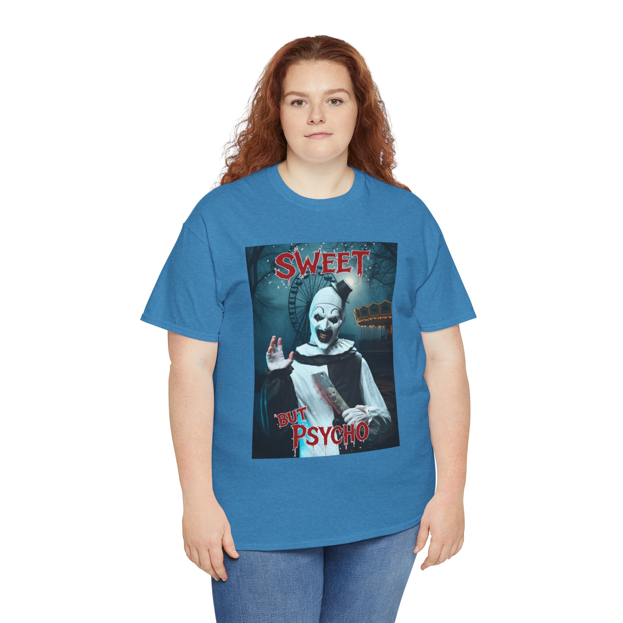 Terrifier Art The Clown Sweet But Psycho Horror T-Shirt - Image 48