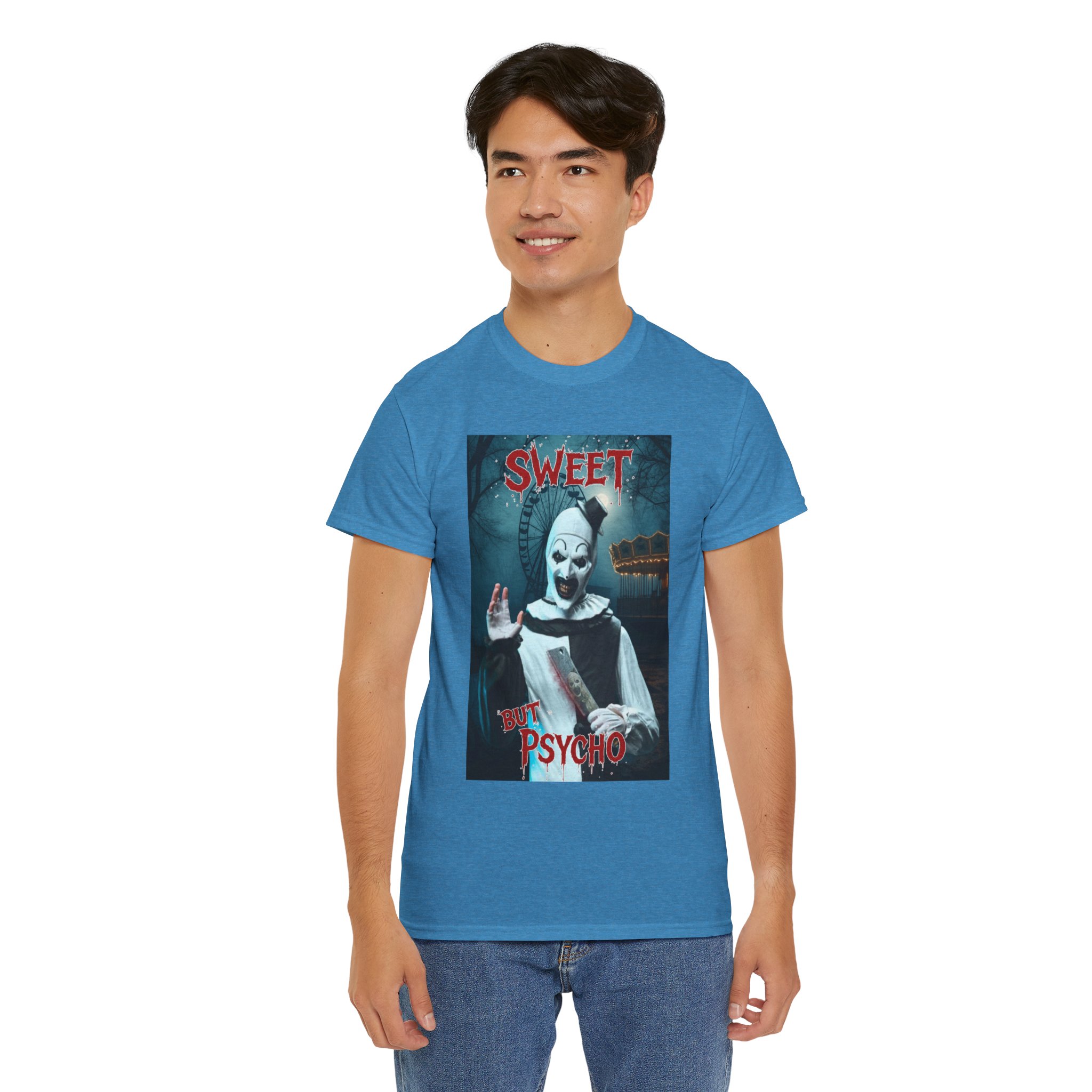Terrifier Art The Clown Sweet But Psycho Horror T-Shirt - Image 51
