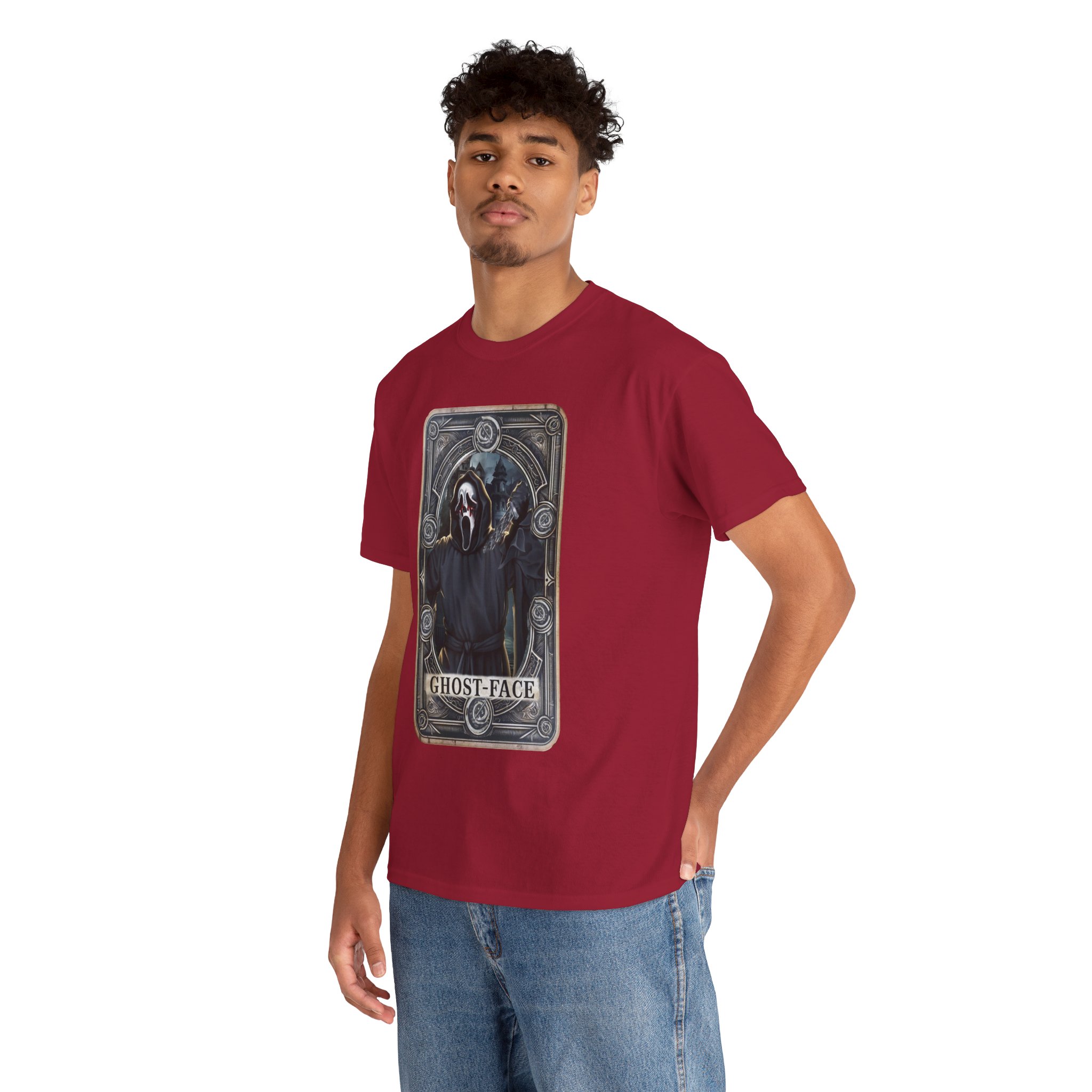 Tarot Horror Tee — Ghostface Scream Tarot Card Graphic Shirt - Image 132