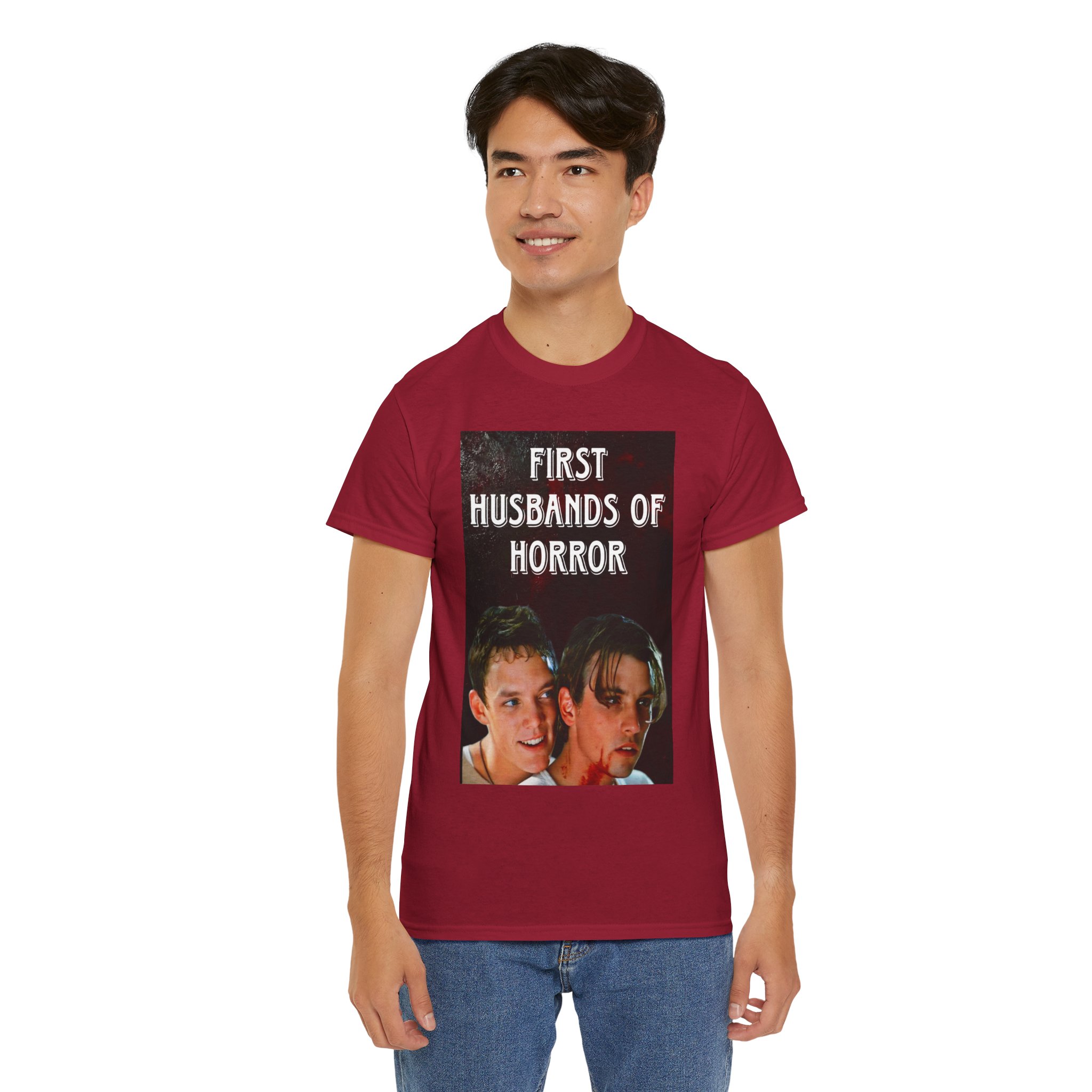 First Husbands of Horror — Scream 1996 Stu Macher & Billy Loomis Tee - Image 120