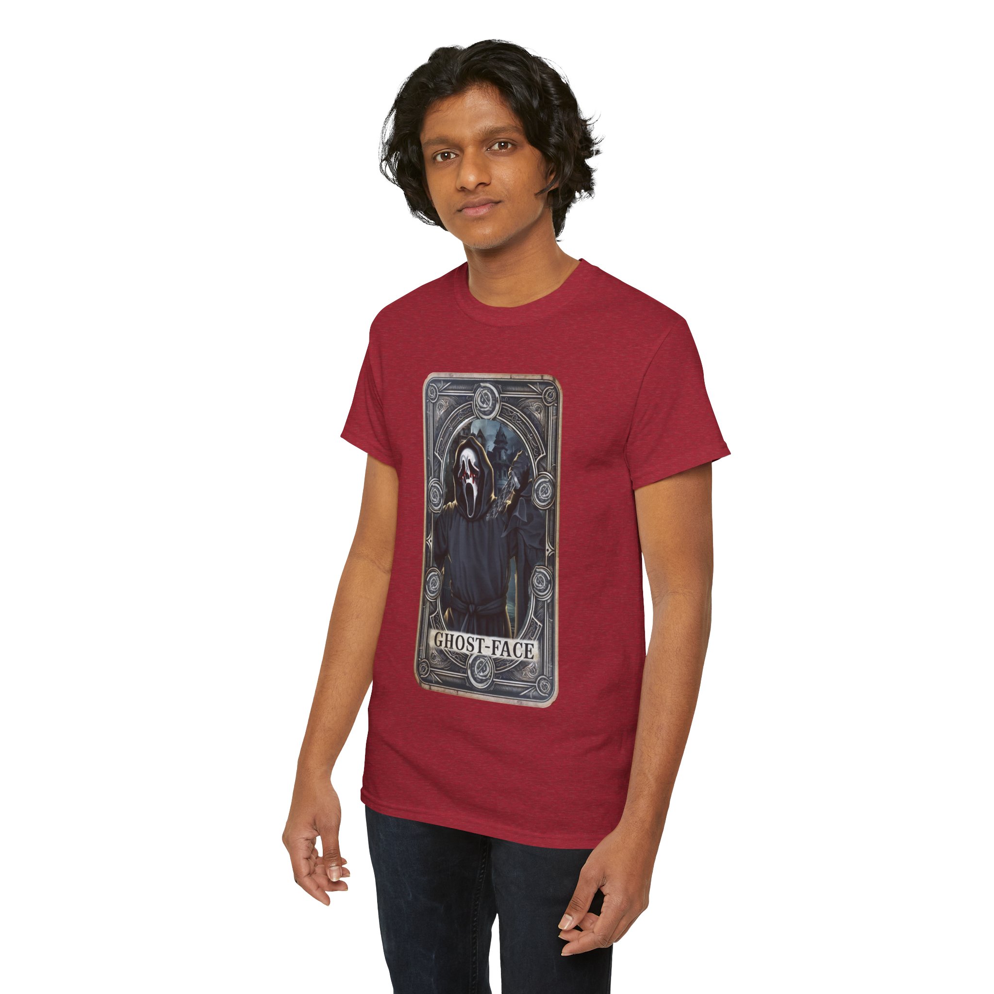 Tarot Horror Tee — Ghostface Scream Tarot Card Graphic Shirt - Image 116