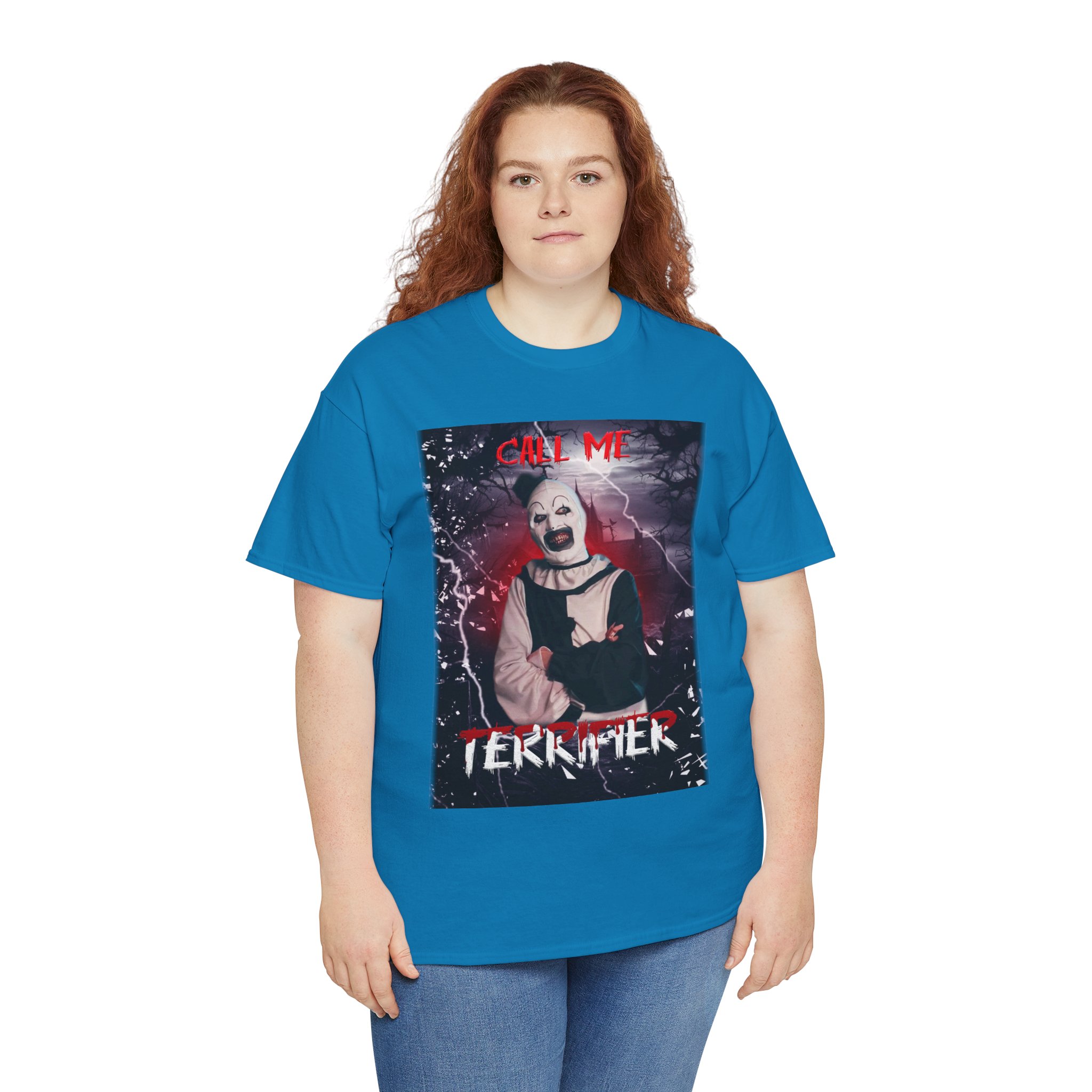Terrifier Art The Clown Horror T-Shirt — Call Me Terrifier Fan Tee - Image 48