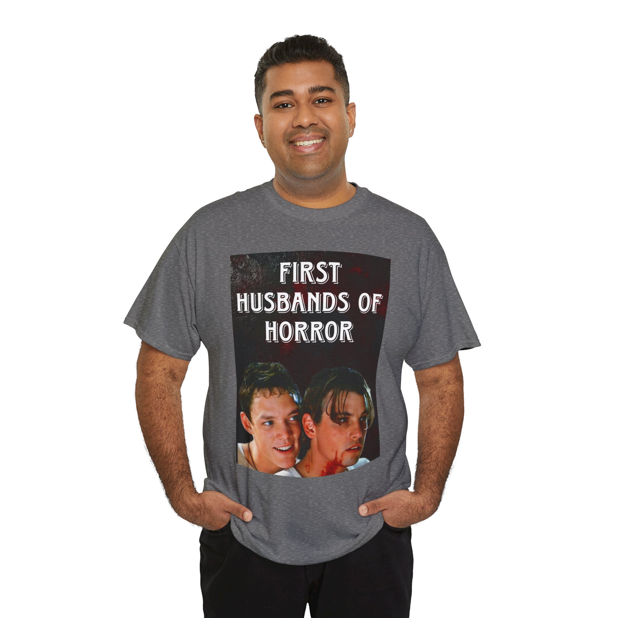First Husbands of Horror — Scream 1996 Stu Macher & Billy Loomis Tee - Image 68