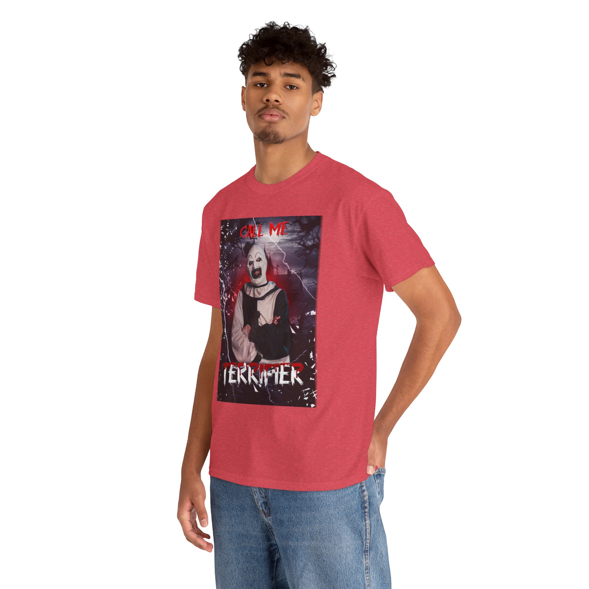 Terrifier Art The Clown Horror T-Shirt — Call Me Terrifier Fan Tee - Image 125
