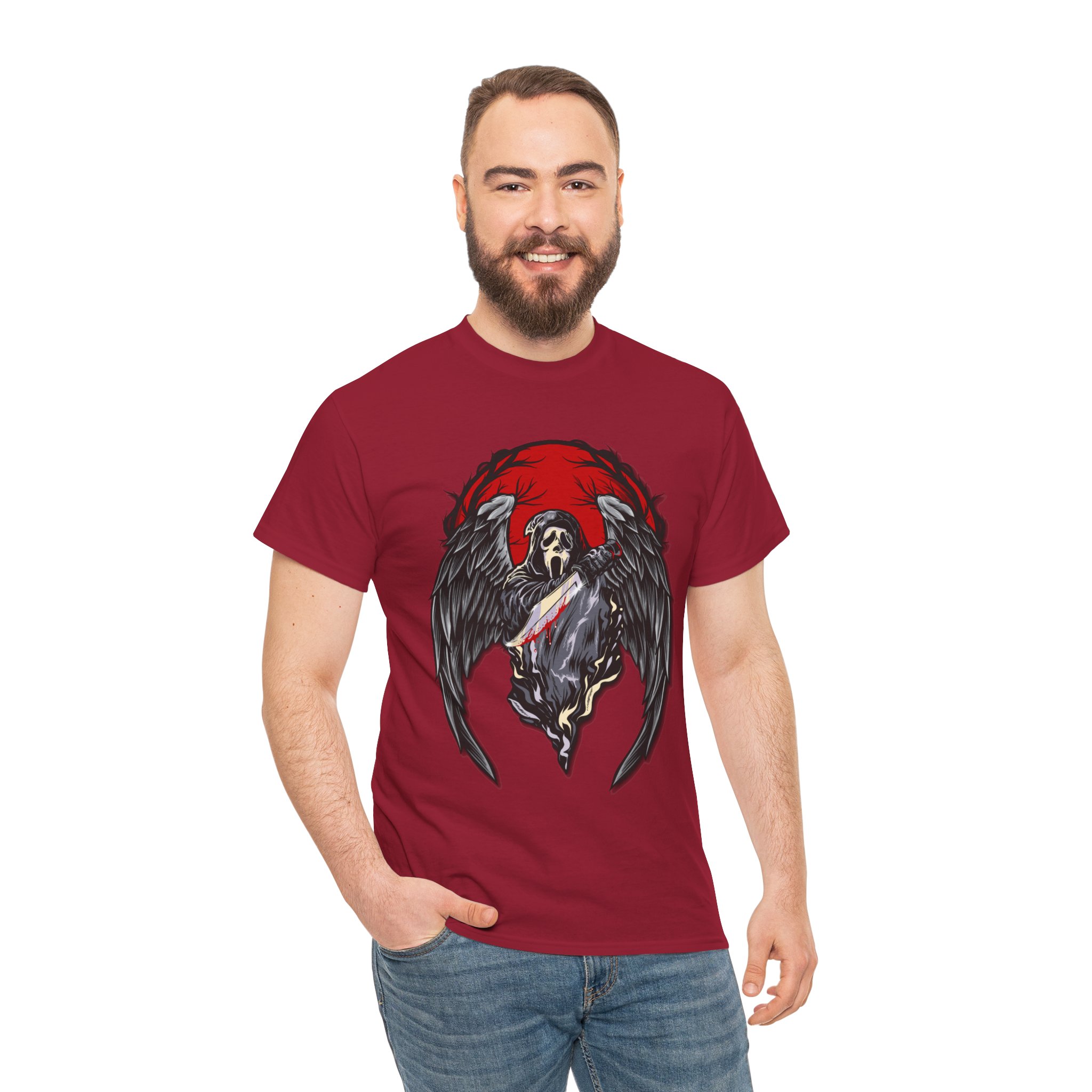 Ghostface 'Scream' Horror T-Shirt — Angel of Death - Image 128