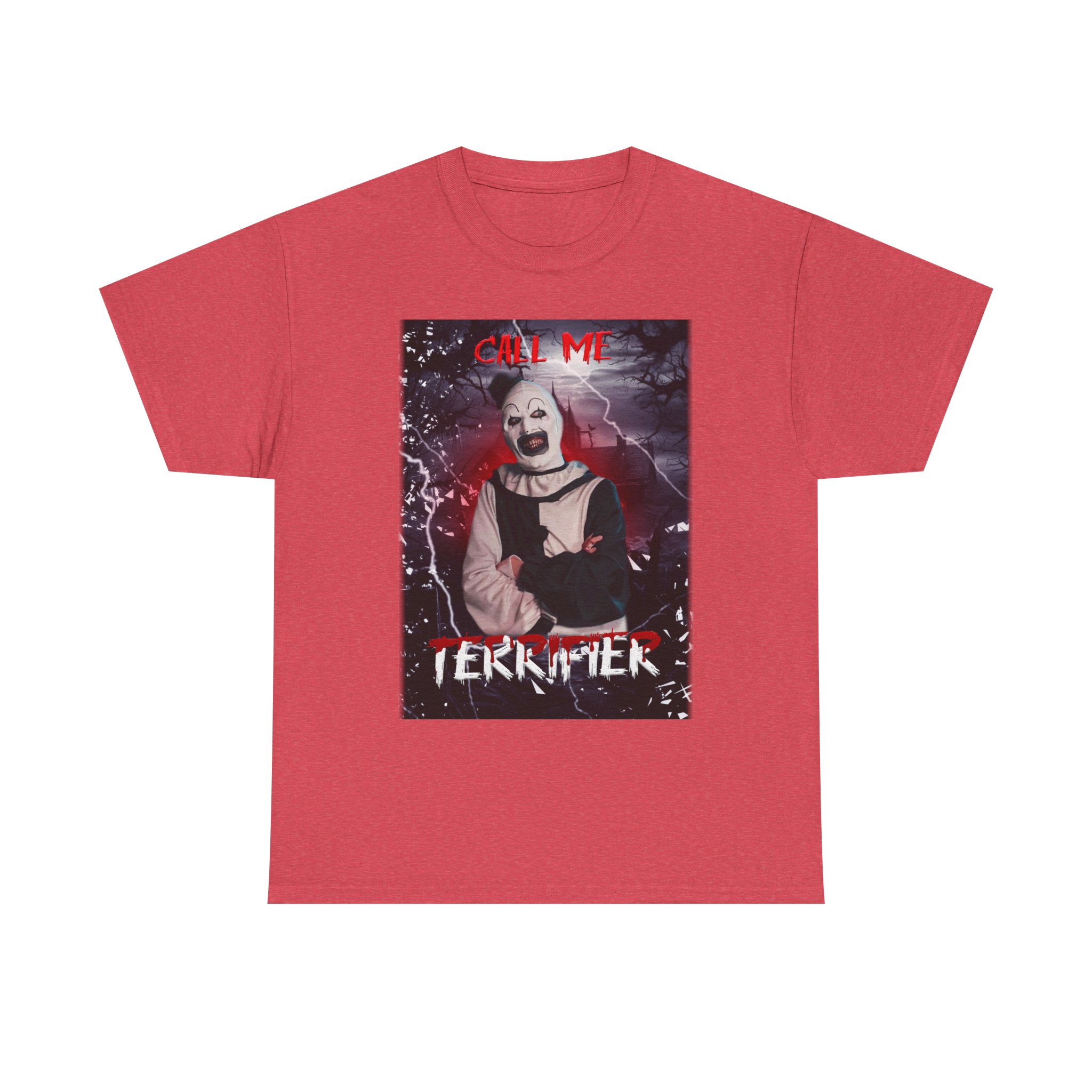 Terrifier Art The Clown Horror T-Shirt — Call Me Terrifier Fan Tee - Image 118