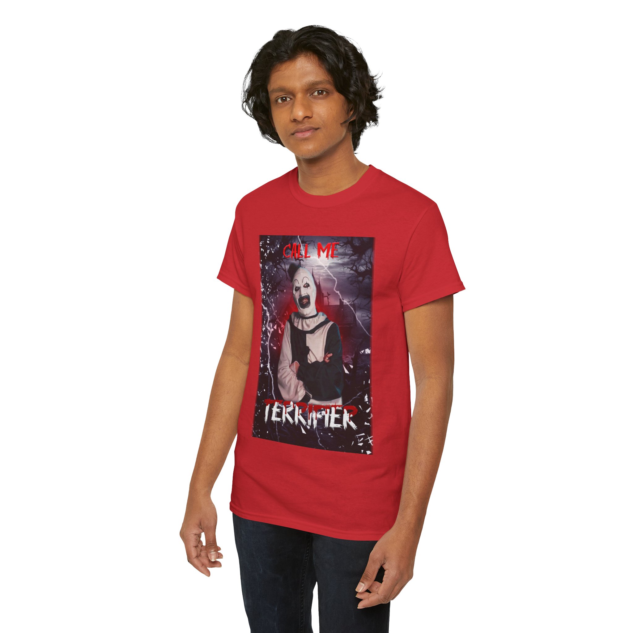 Terrifier Art The Clown Horror T-Shirt — Call Me Terrifier Fan Tee - Image 141