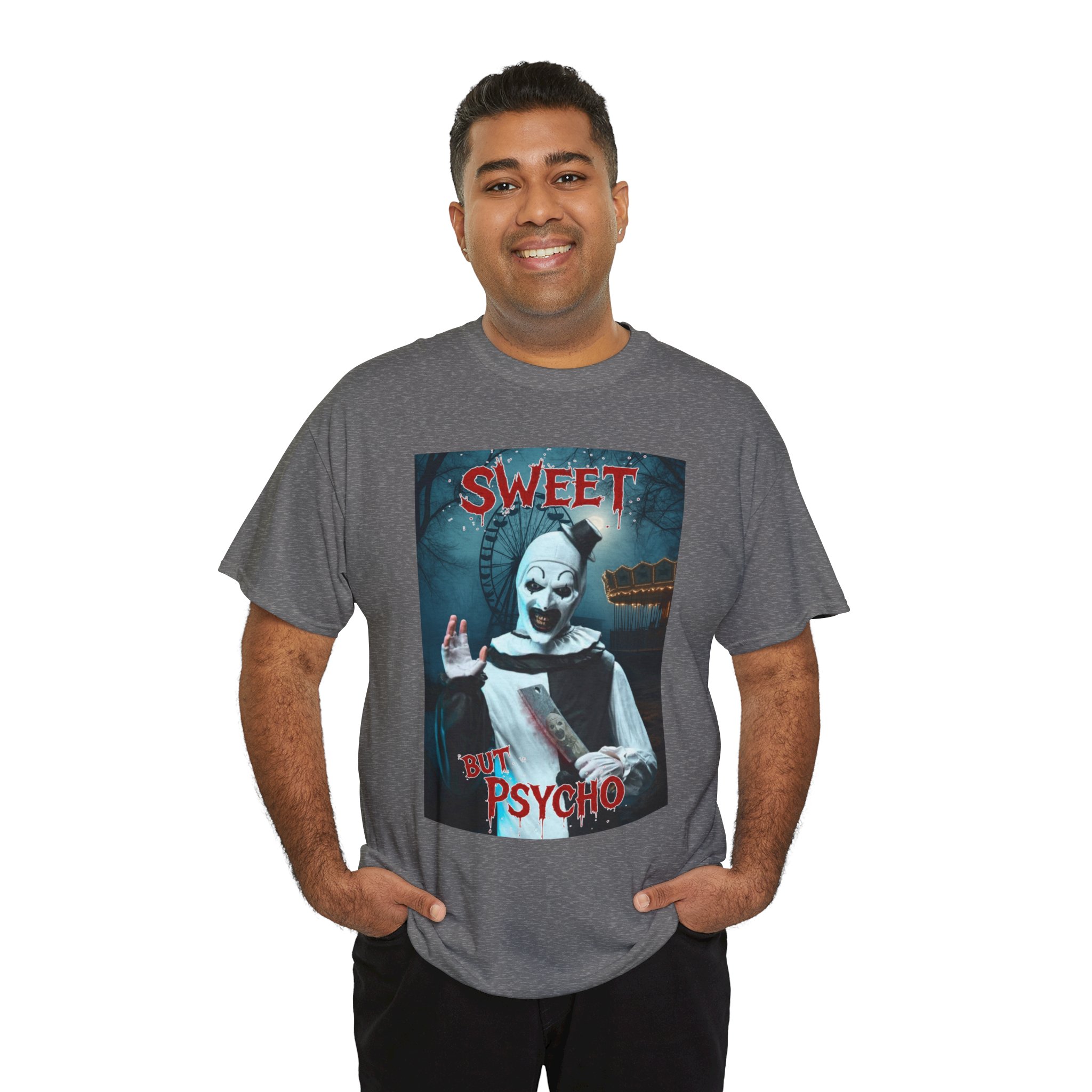 Terrifier Art The Clown Sweet But Psycho Horror T-Shirt - Image 88