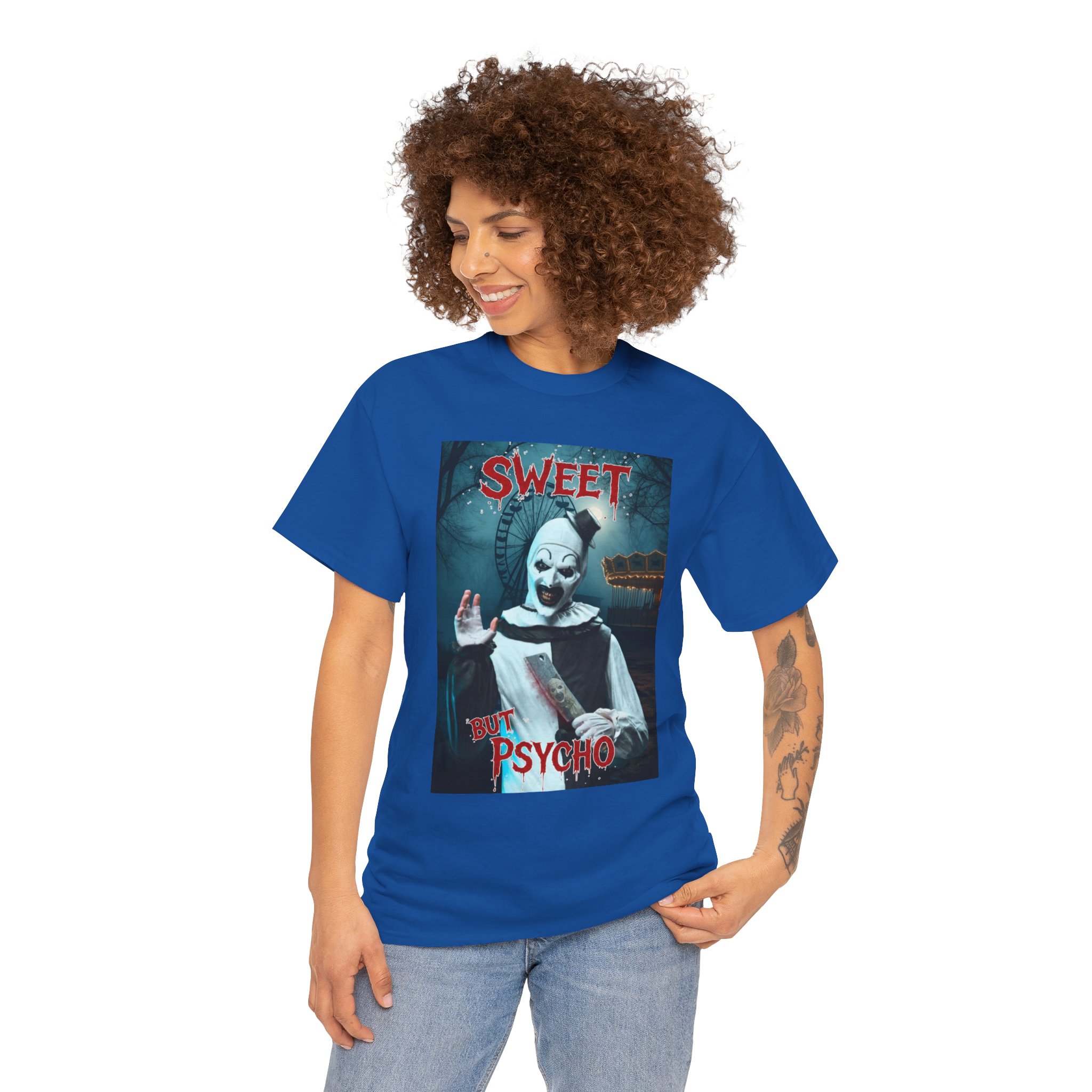 Terrifier Art The Clown Sweet But Psycho Horror T-Shirt - Image 96