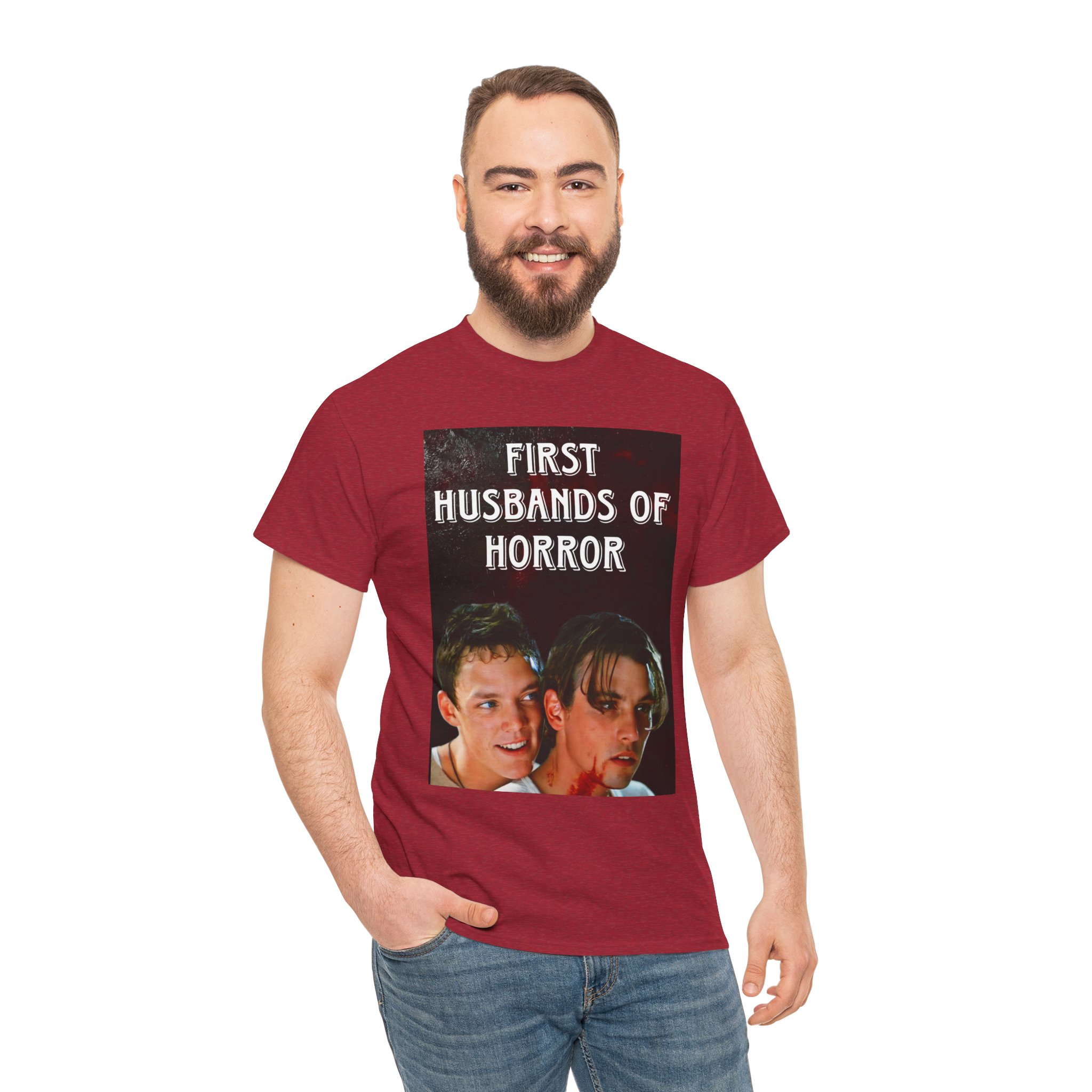 First Husbands of Horror — Scream 1996 Stu Macher & Billy Loomis Tee - Image 107