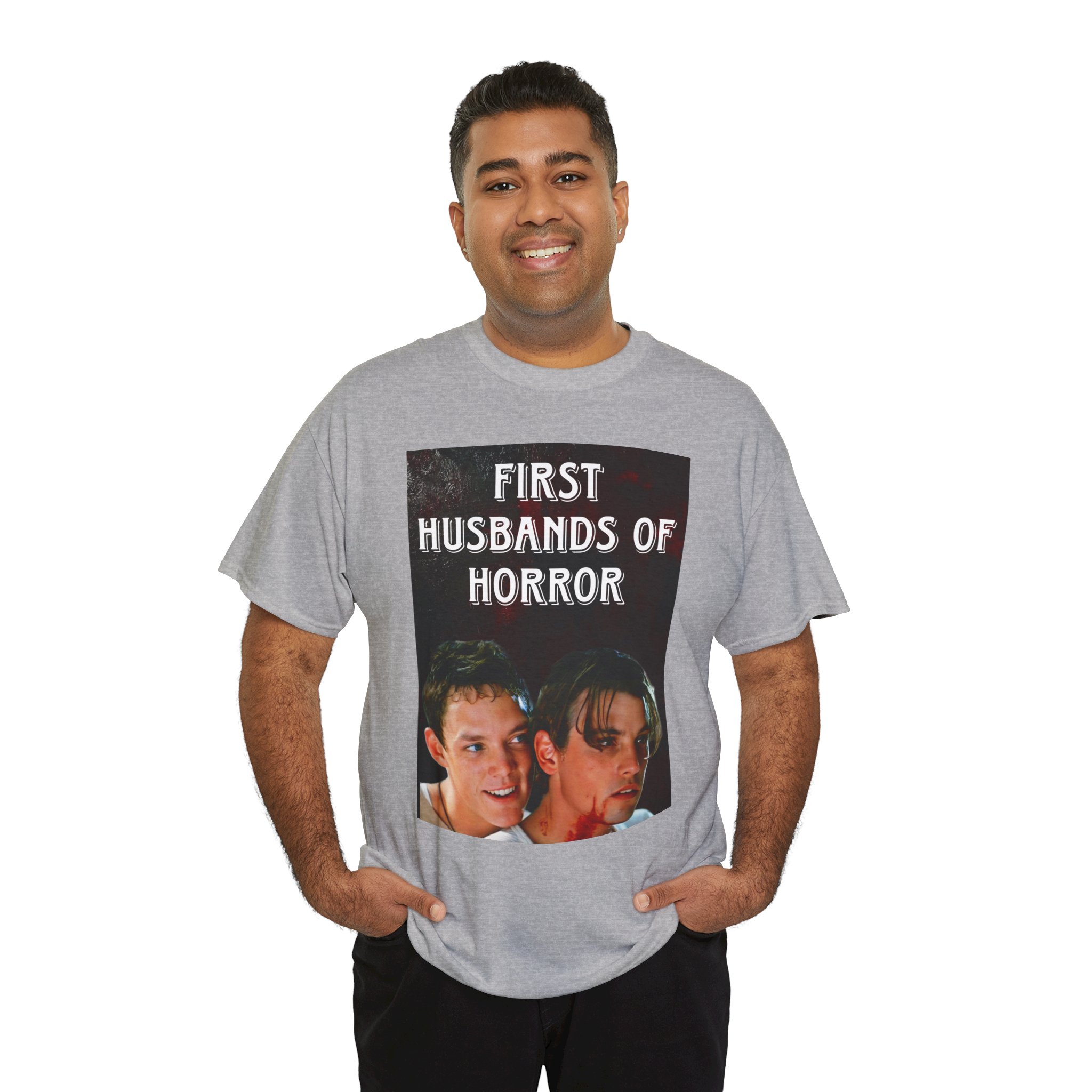 First Husbands of Horror — Scream 1996 Stu Macher & Billy Loomis Tee - Image 18