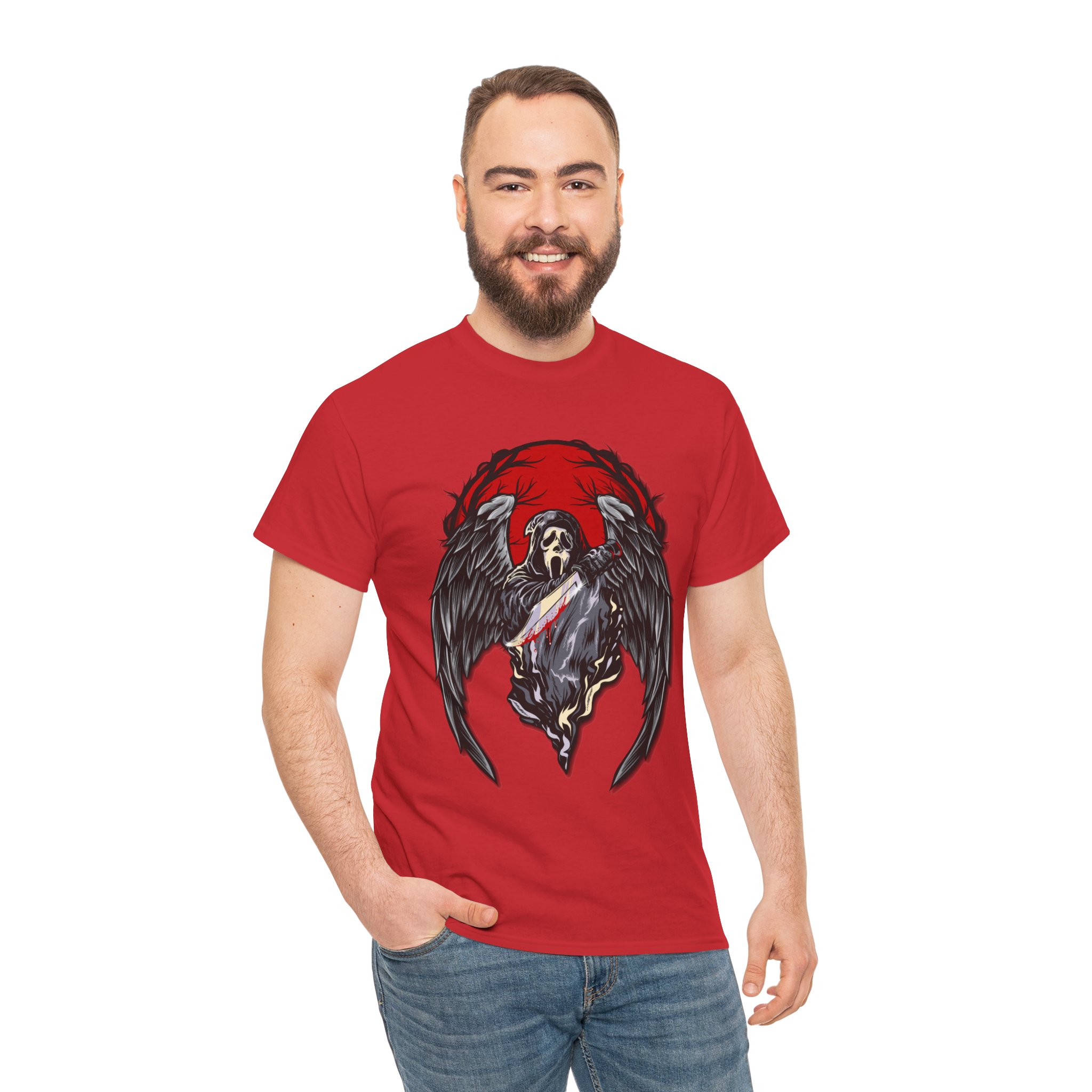 Ghostface 'Scream' Horror T-Shirt — Angel of Death - Image 106