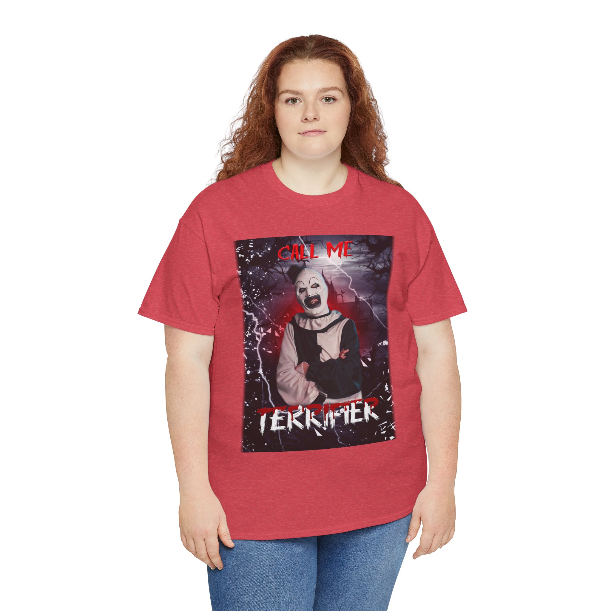 Terrifier Art The Clown Horror T-Shirt — Call Me Terrifier Fan Tee - Image 126