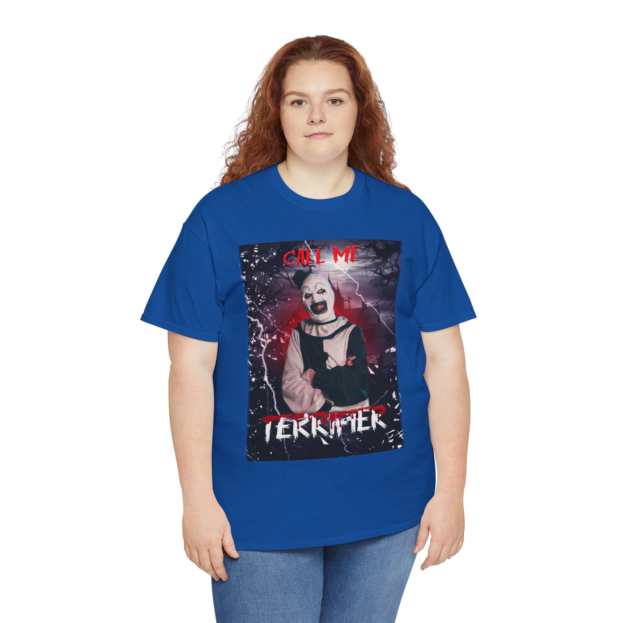Terrifier Art The Clown Horror T-Shirt — Call Me Terrifier Fan Tee - Image 74
