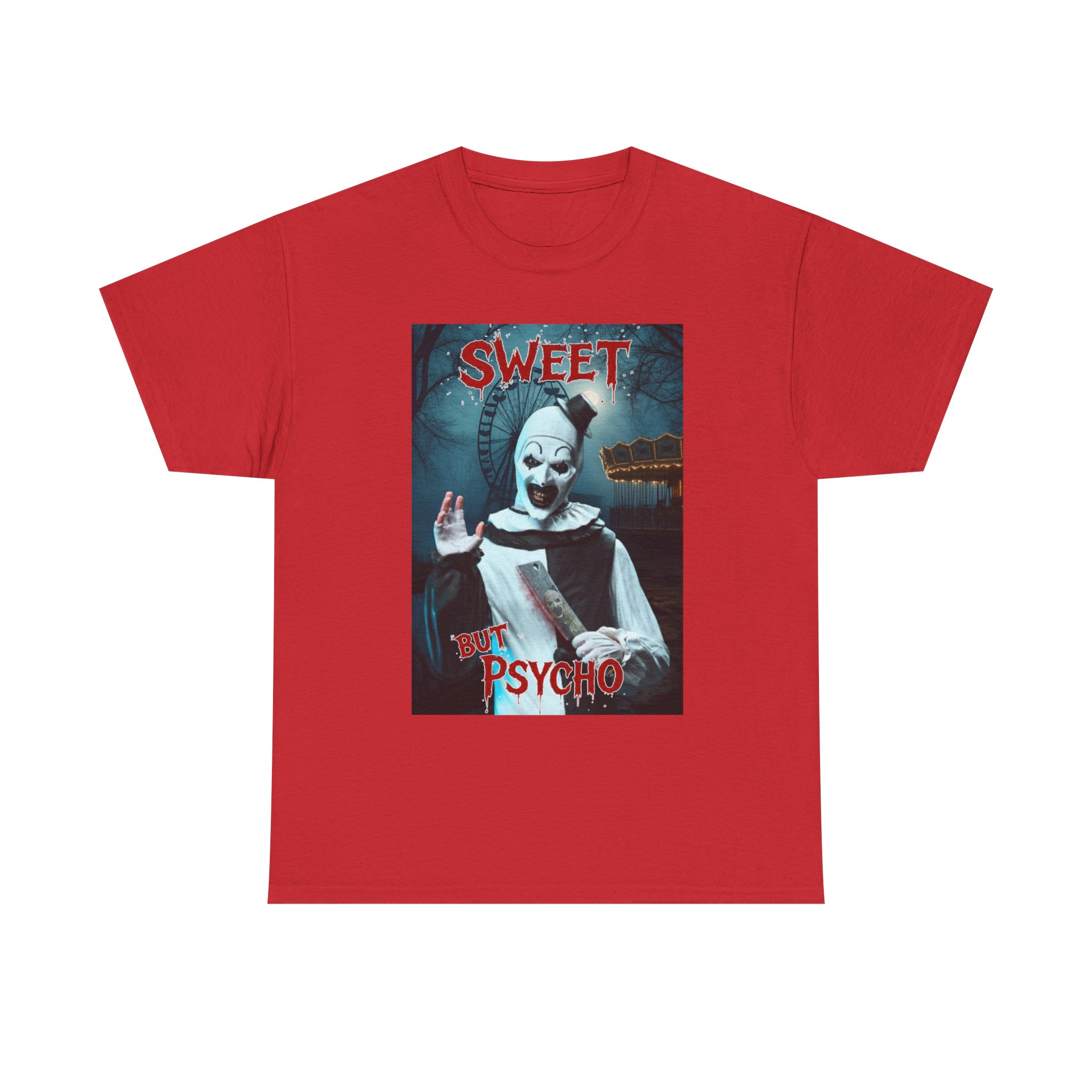 Terrifier Art The Clown Sweet But Psycho Horror T-Shirt - Image 144