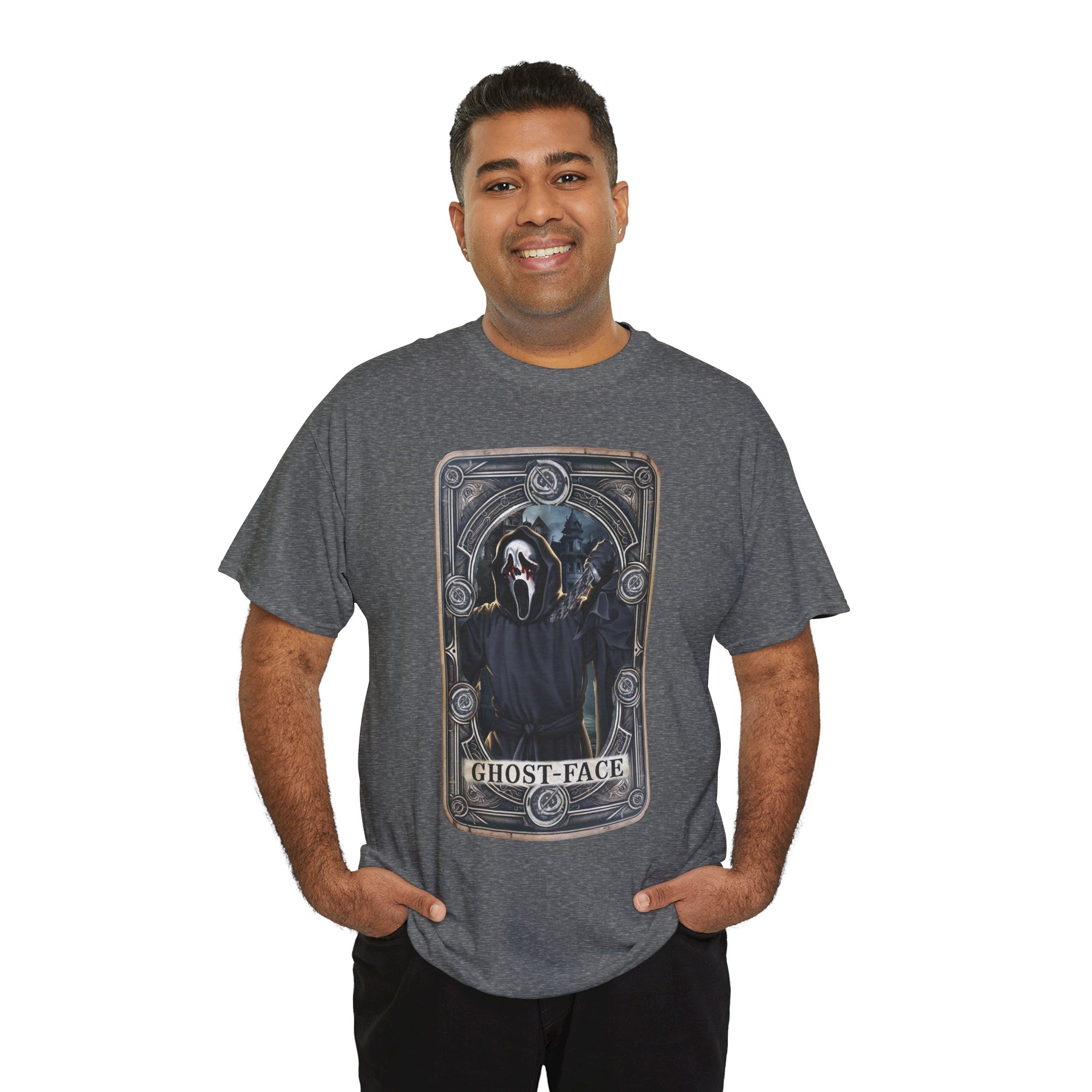 Tarot Horror Tee — Ghostface Scream Tarot Card Graphic Shirt - Image 51