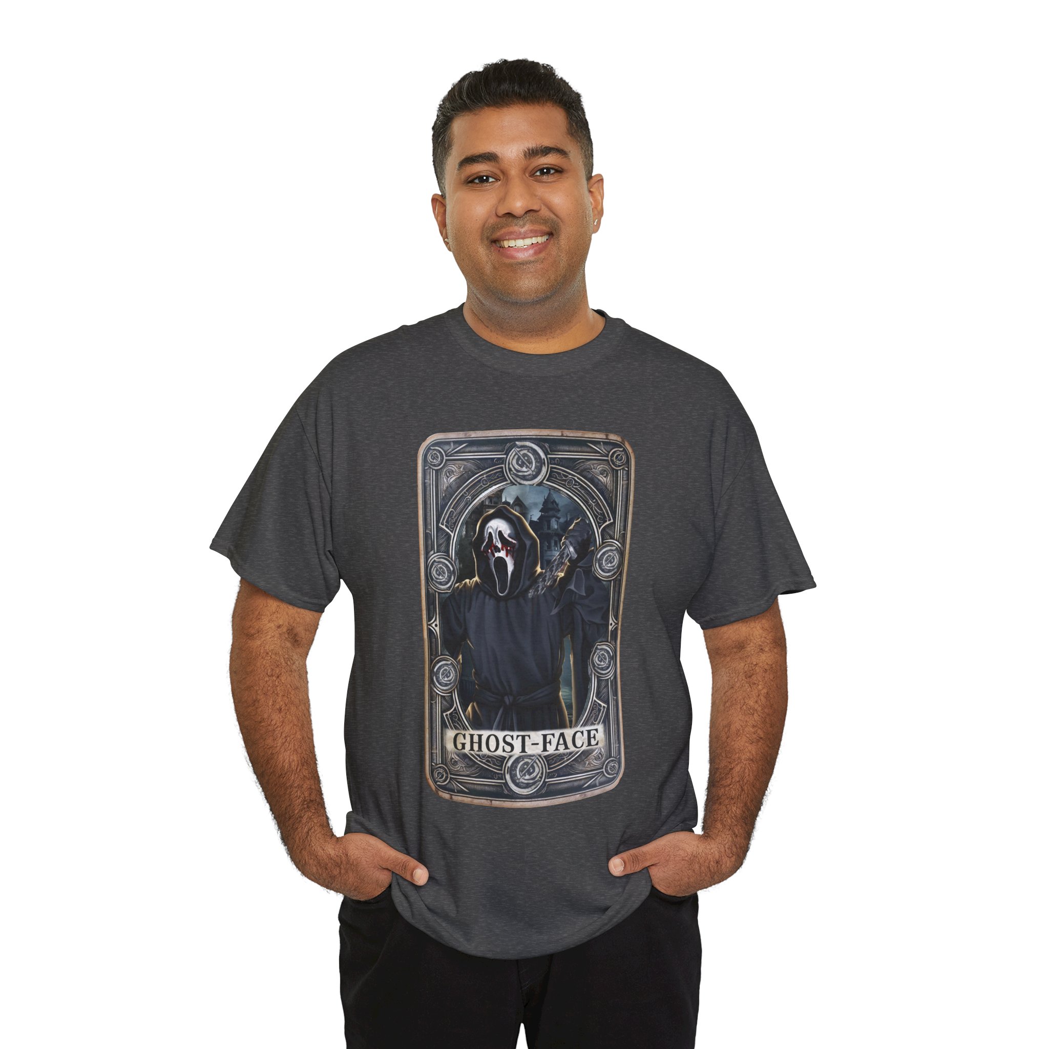 Tarot Horror Tee — Ghostface Scream Tarot Card Graphic Shirt - Image 62