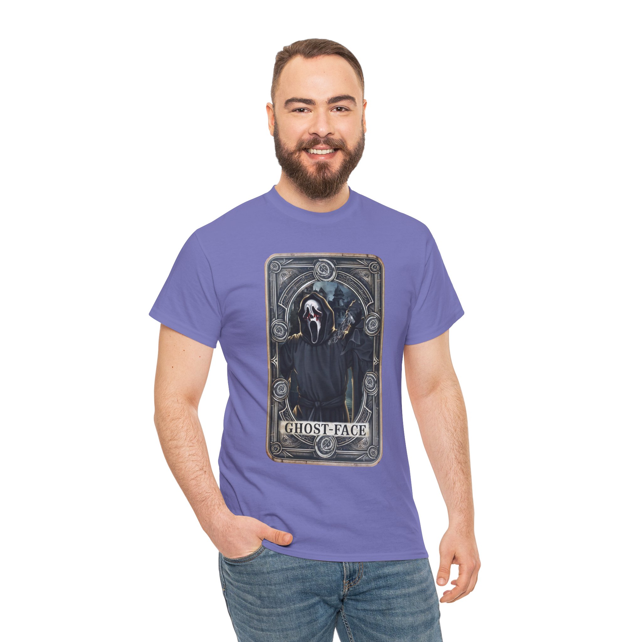 Tarot Horror Tee — Ghostface Scream Tarot Card Graphic Shirt - Image 98