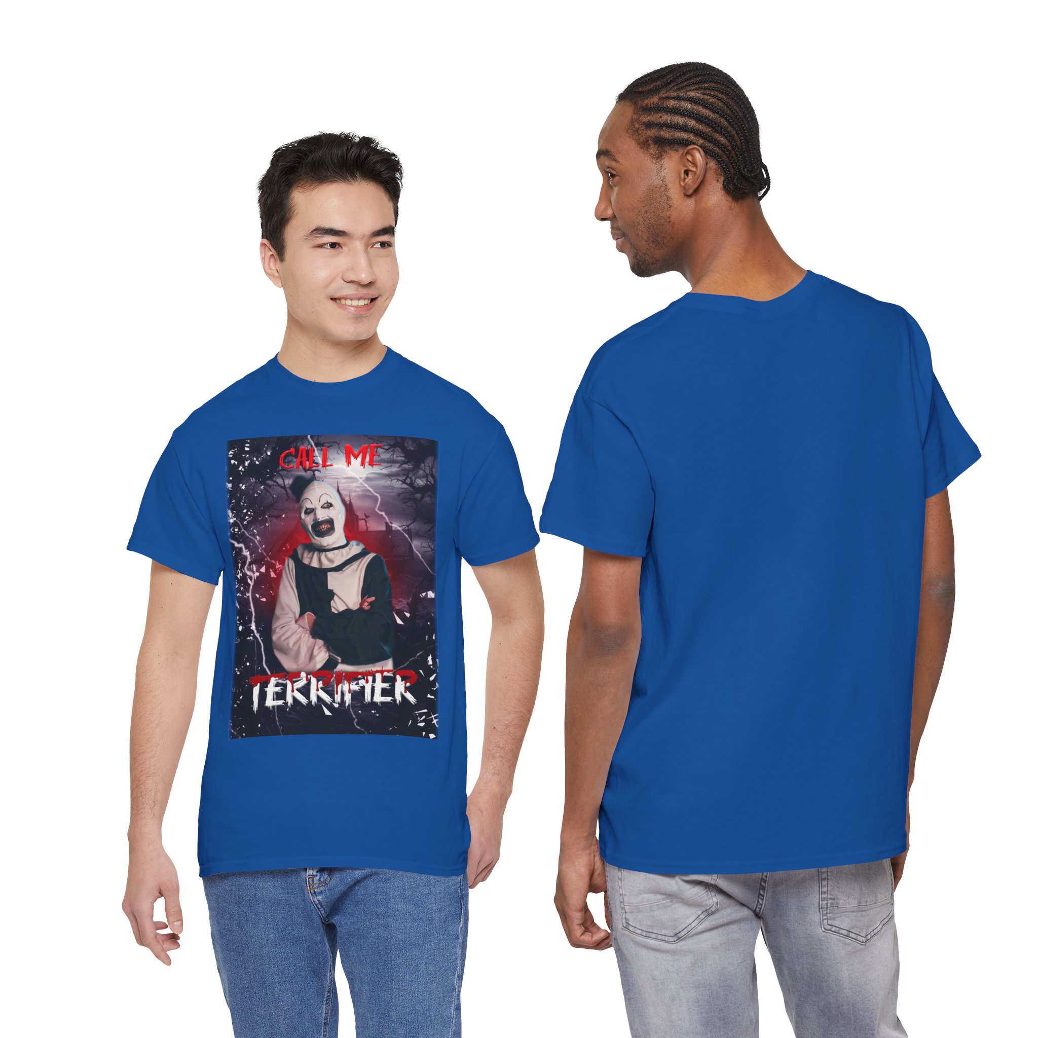 Terrifier Art The Clown Horror T-Shirt — Call Me Terrifier Fan Tee - Image 78