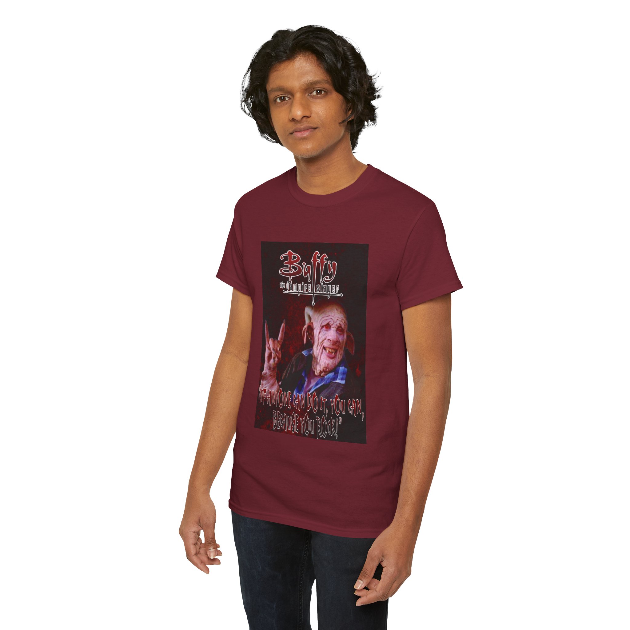 Buffy The Vampire Slayer Graphic Tee — Clem You Rock T-Shirt - Image 176