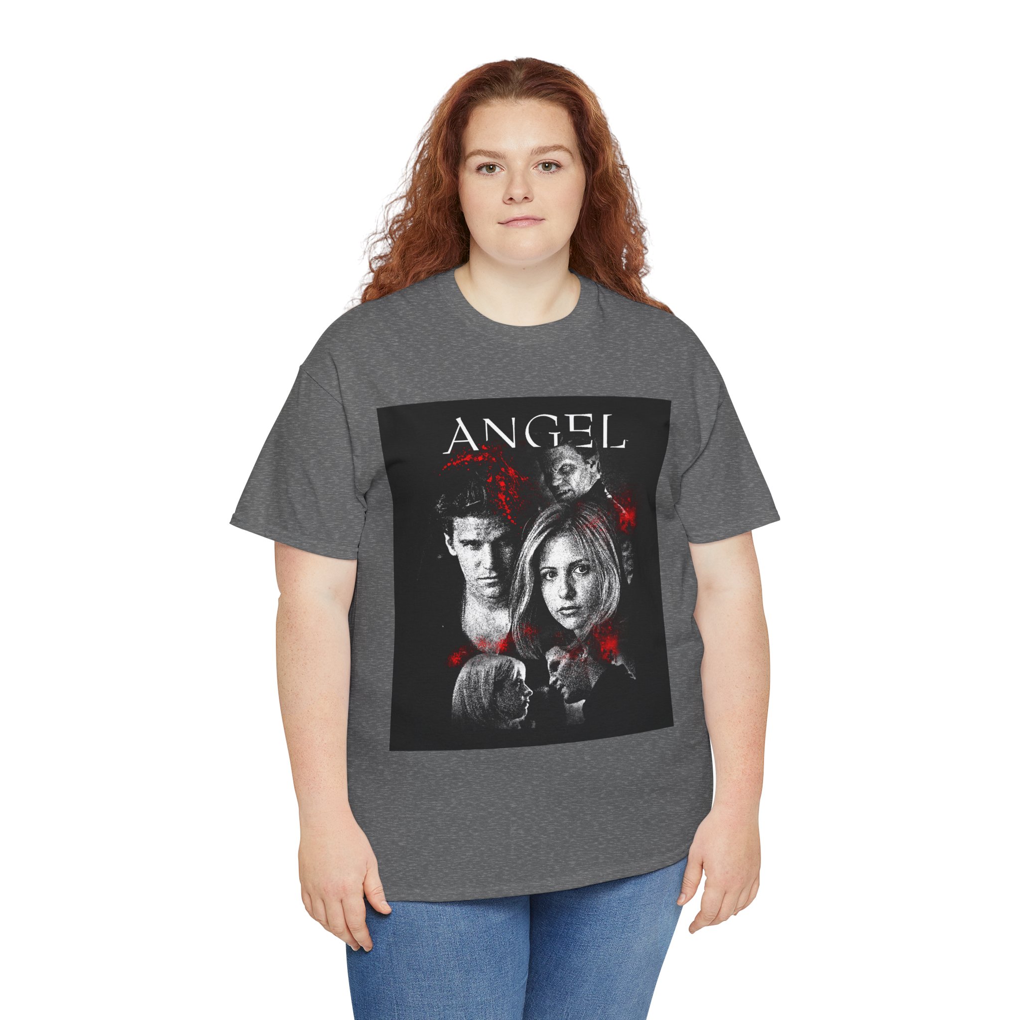 Angel TV Series Poster Tee – Buffy/Angel Fan Graphic T-Shirt - Image 119