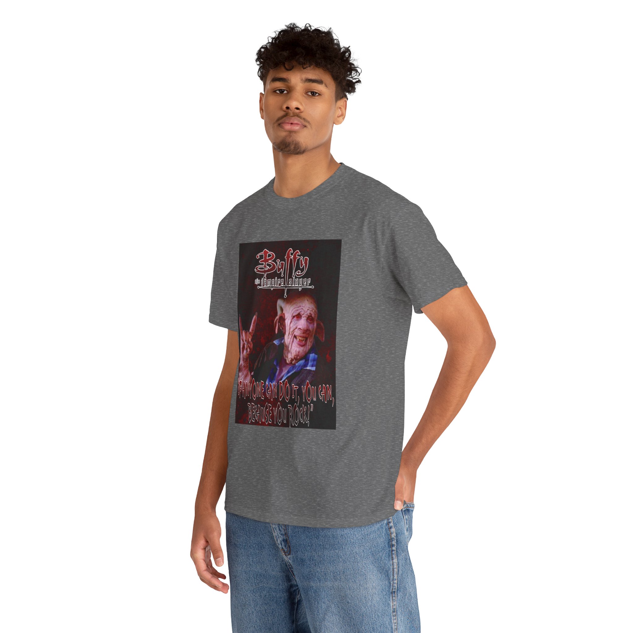 Buffy The Vampire Slayer Graphic Tee — Clem You Rock T-Shirt - Image 96
