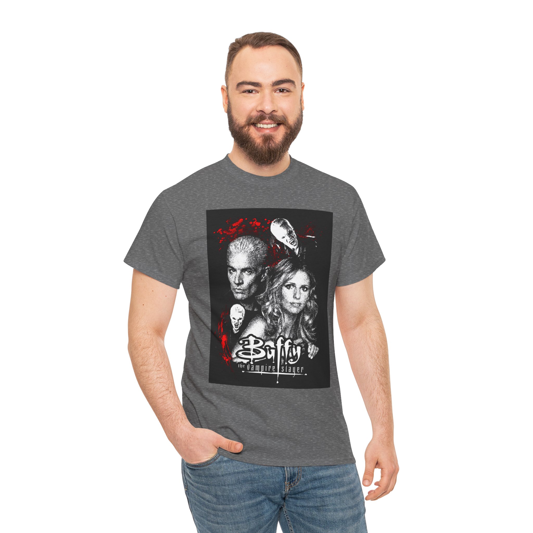 Buffy the Vampire Slayer Tee — Retro Buffy & Spike Graphic T‑Shirt - Image 136