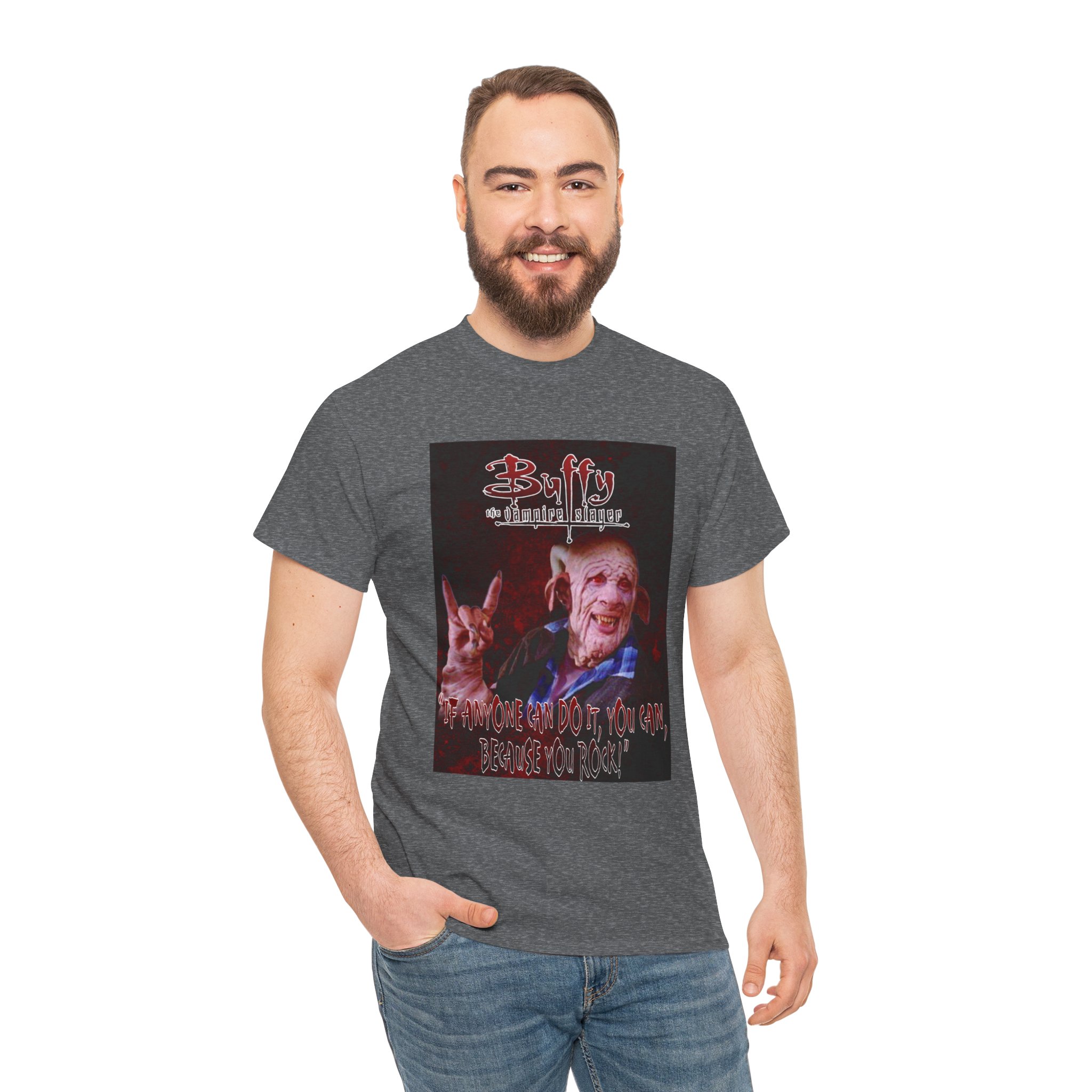 Buffy The Vampire Slayer Graphic Tee — Clem You Rock T-Shirt - Image 67