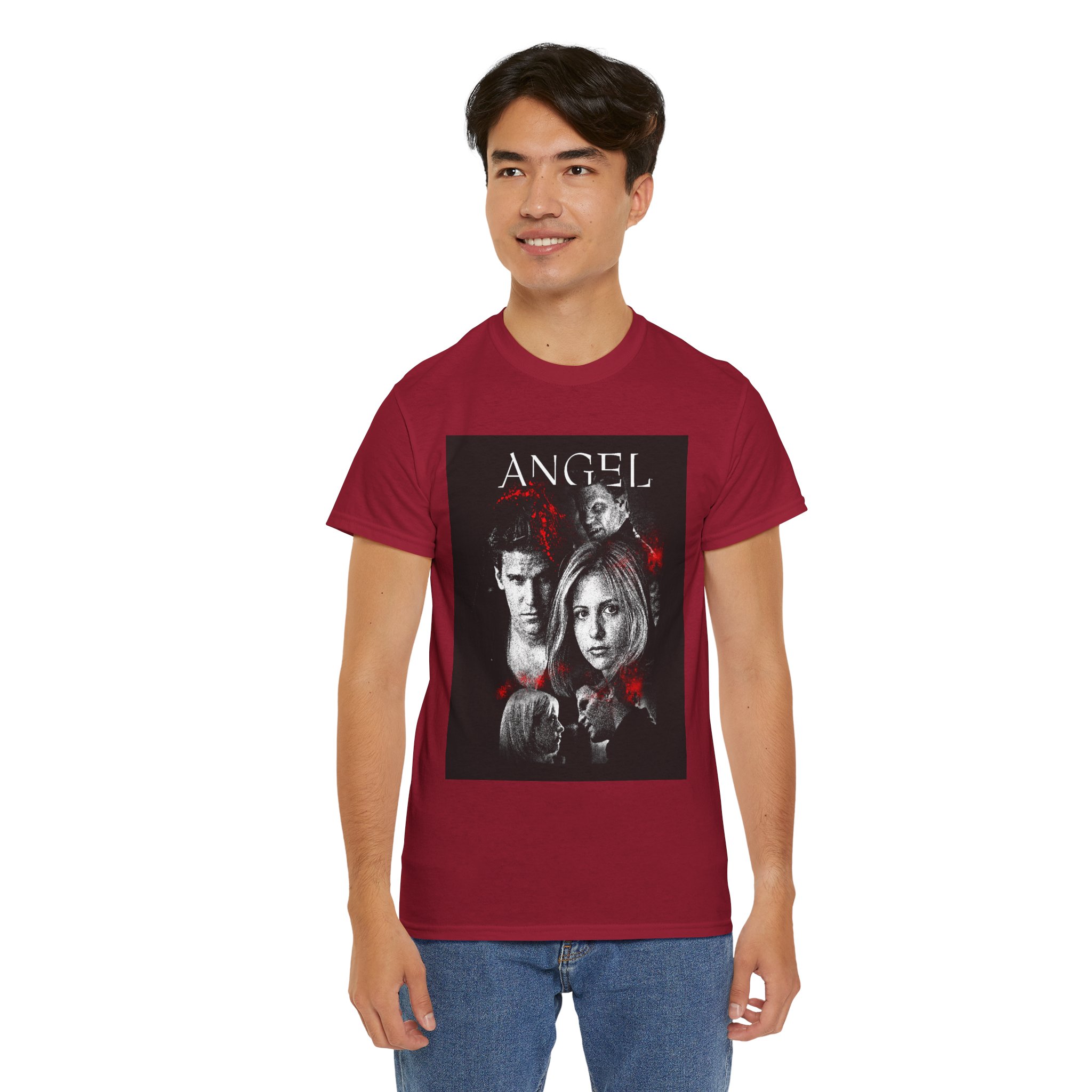 Angel TV Series Poster Tee – Buffy/Angel Fan Graphic T-Shirt - Image 30