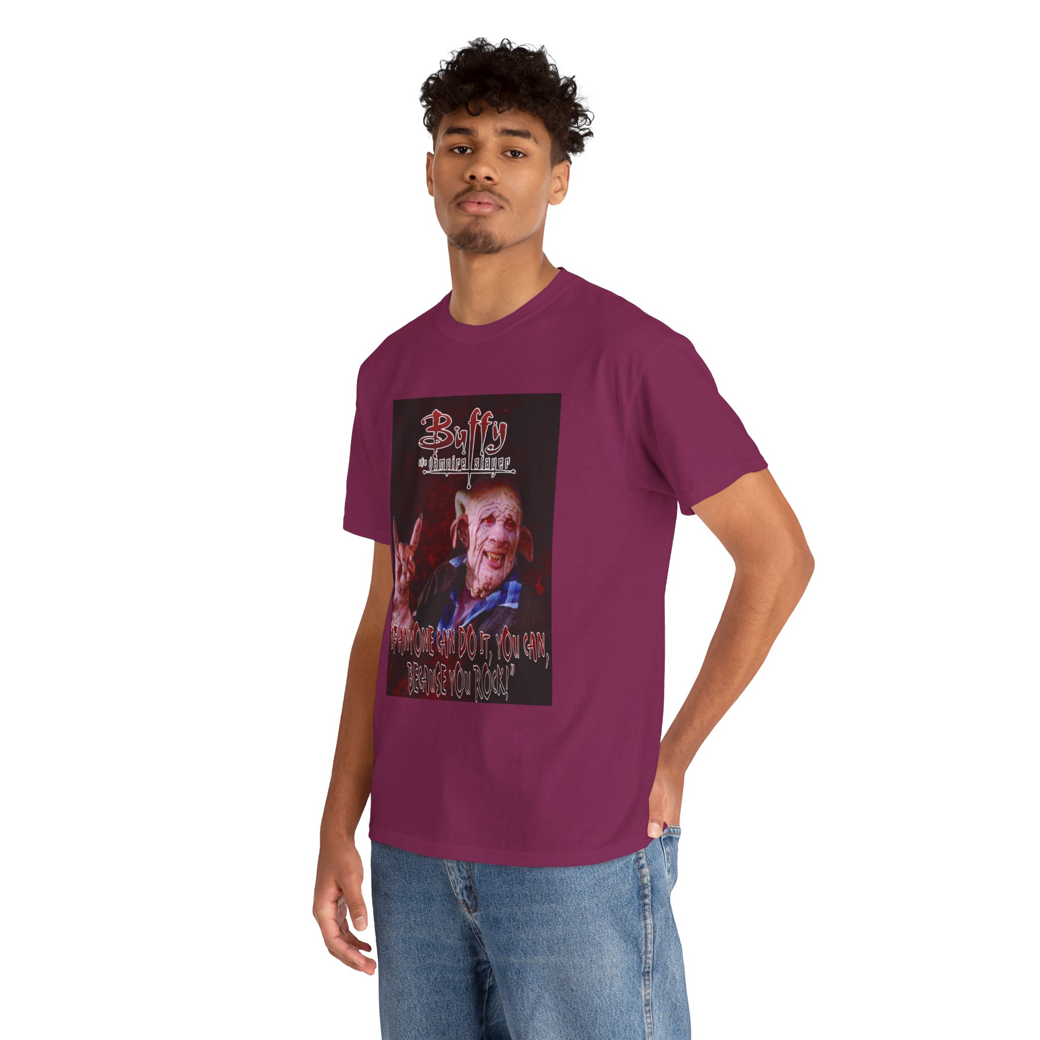 Buffy The Vampire Slayer Graphic Tee — Clem You Rock T-Shirt - Image 110