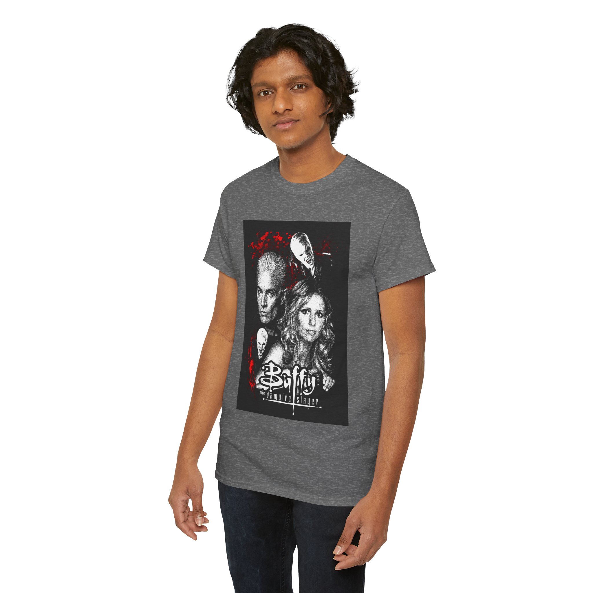 Buffy the Vampire Slayer Tee — Retro Buffy & Spike Graphic T‑Shirt - Image 142