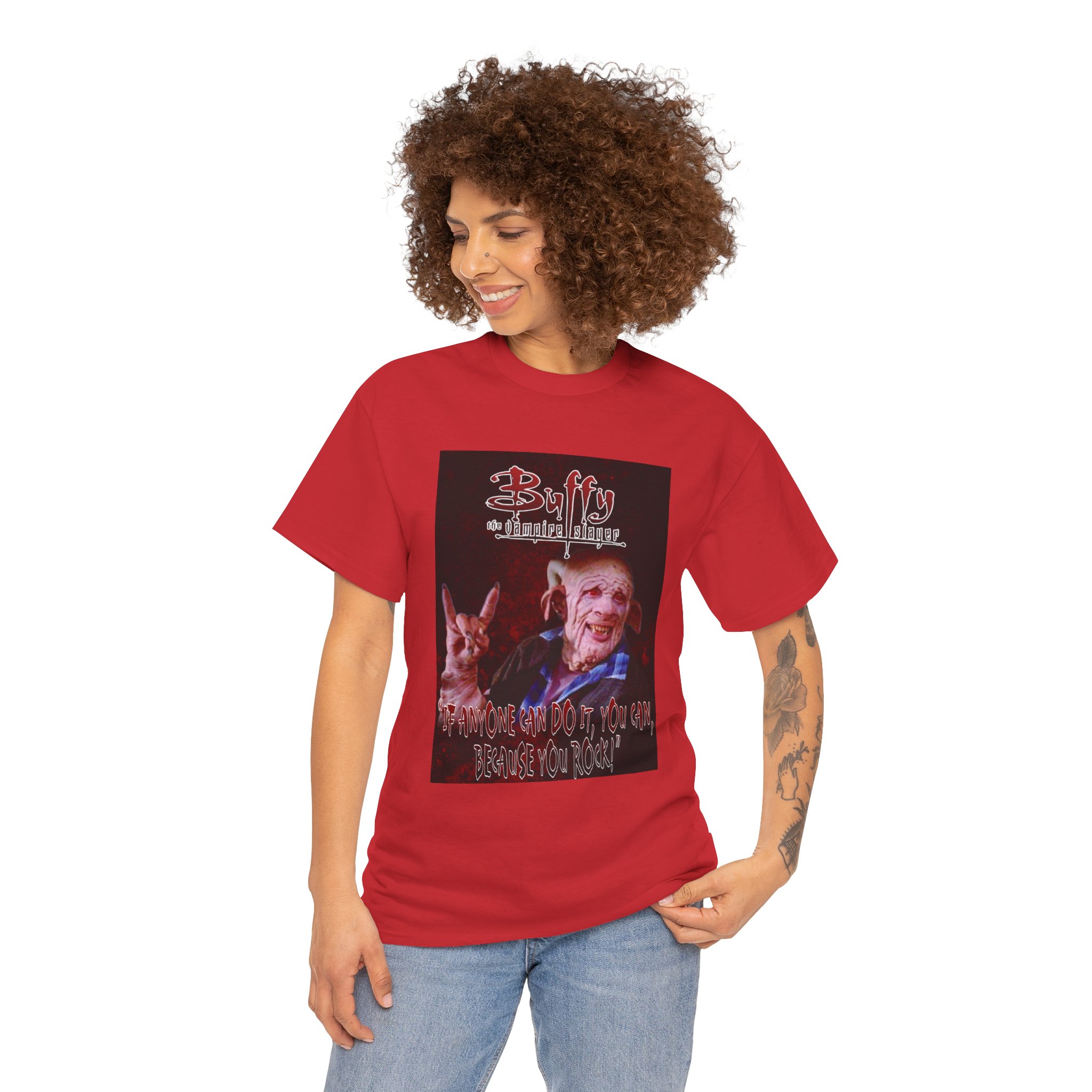 Buffy The Vampire Slayer Graphic Tee — Clem You Rock T-Shirt - Image 131