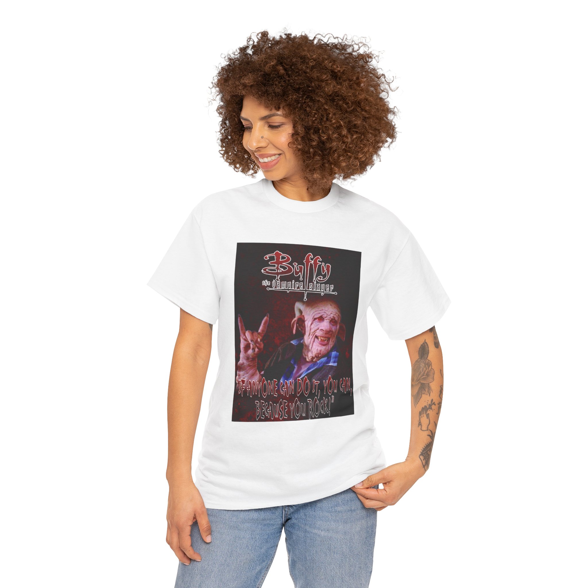 Buffy The Vampire Slayer Graphic Tee — Clem You Rock T-Shirt - Image 19