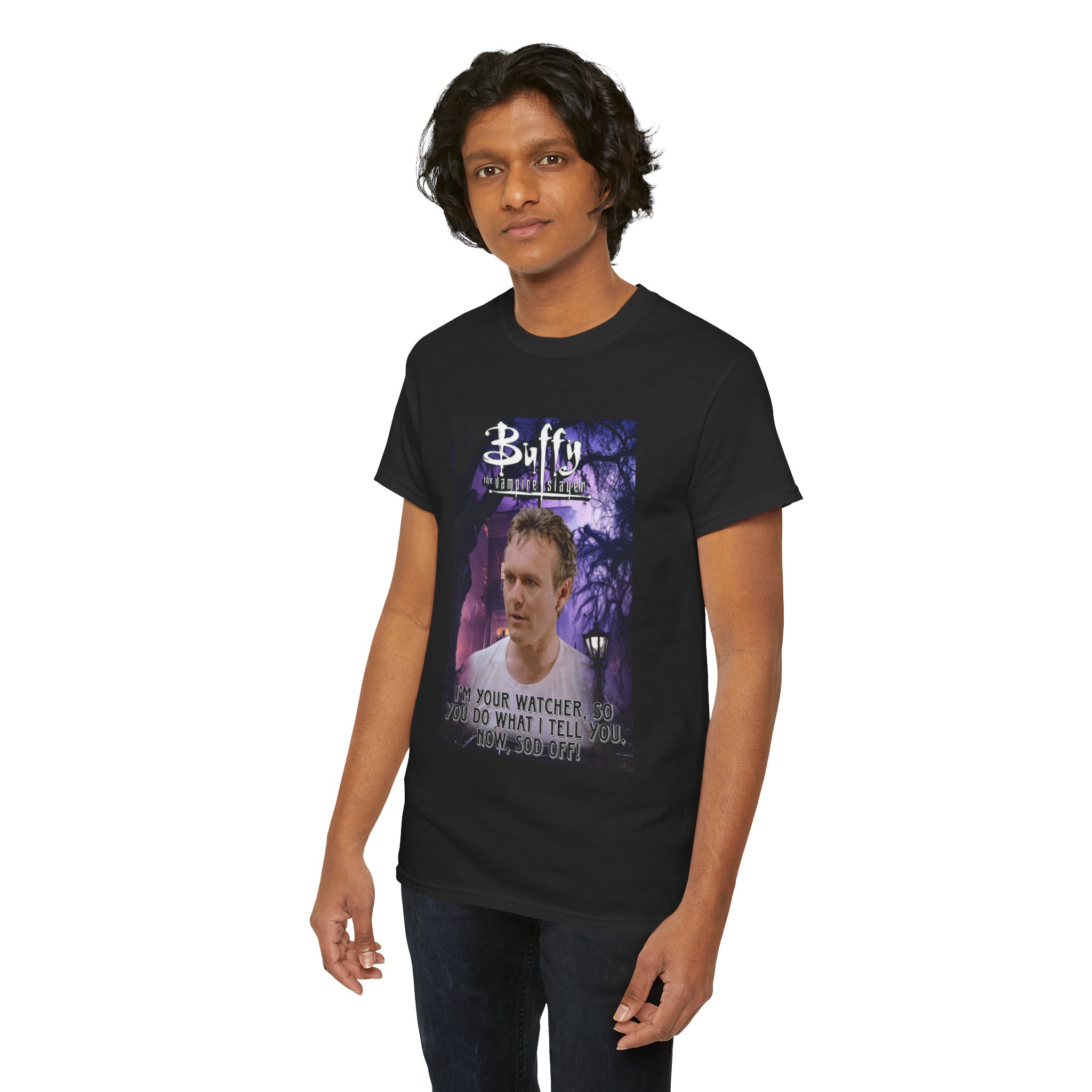 Buffy The Vampire Slayer TV Quote -“I’m Your Watcher” Giles AKA The Ripper Graphic Tee - Image 14