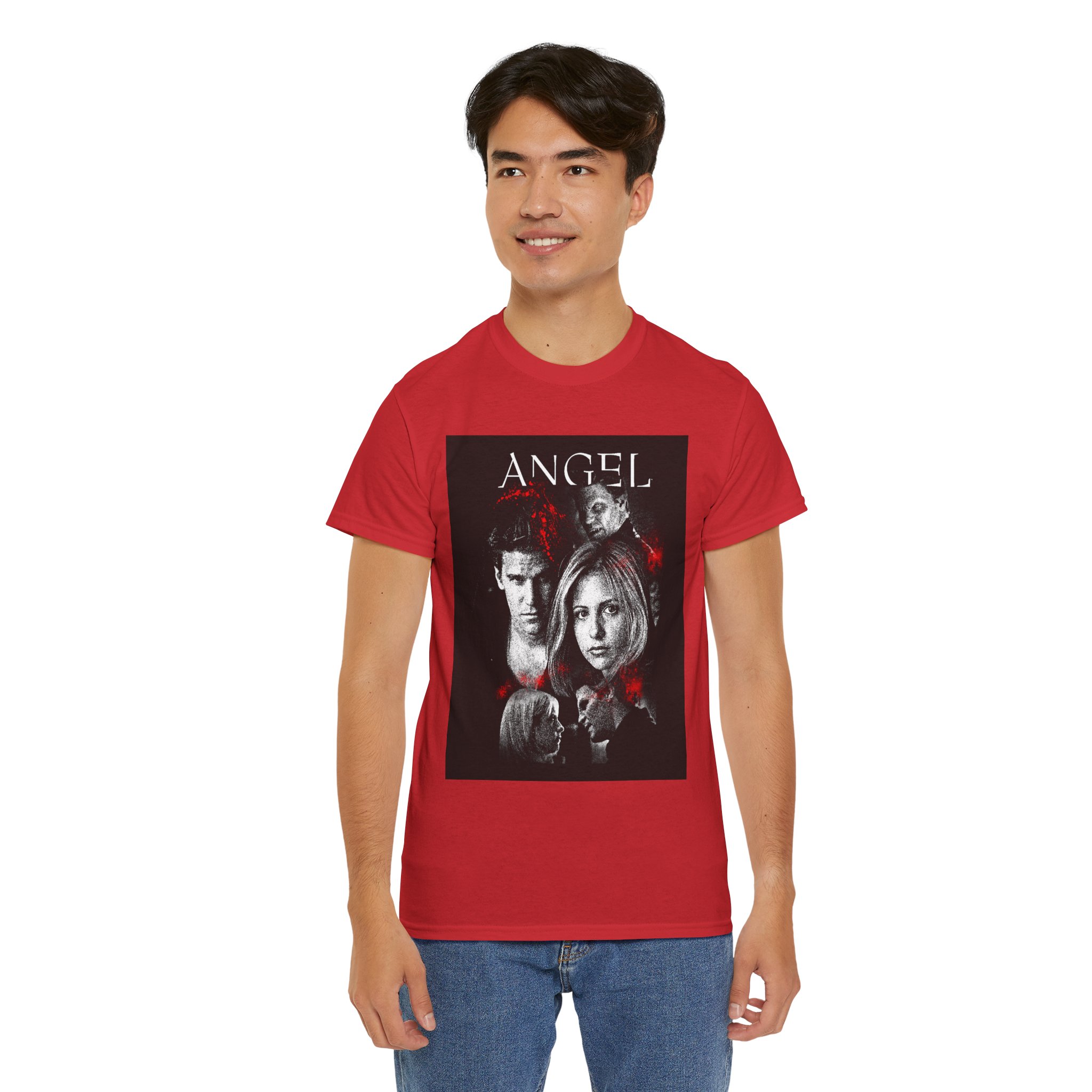 Angel TV Series Poster Tee – Buffy/Angel Fan Graphic T-Shirt - Image 87