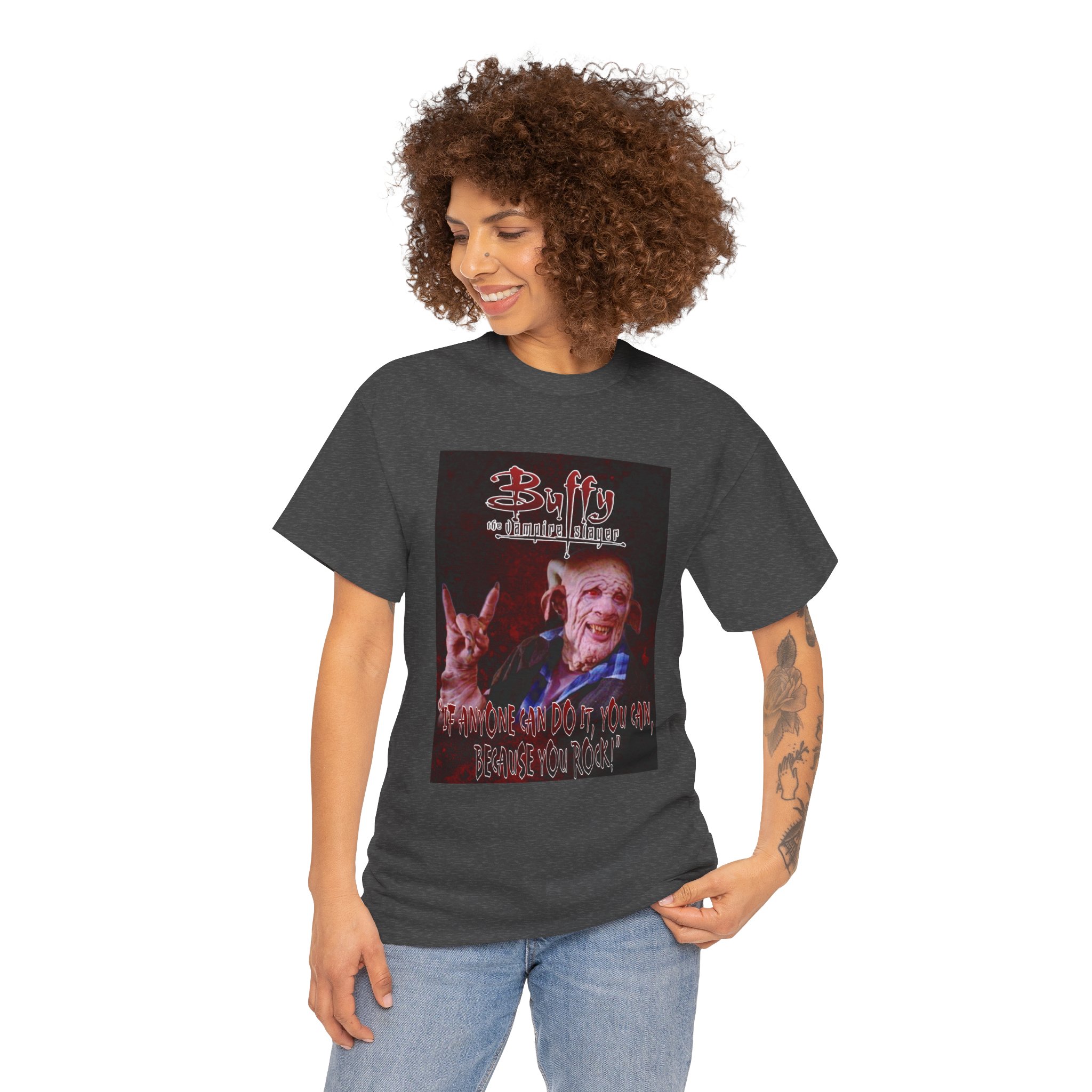 Buffy The Vampire Slayer Graphic Tee — Clem You Rock T-Shirt - Image 75
