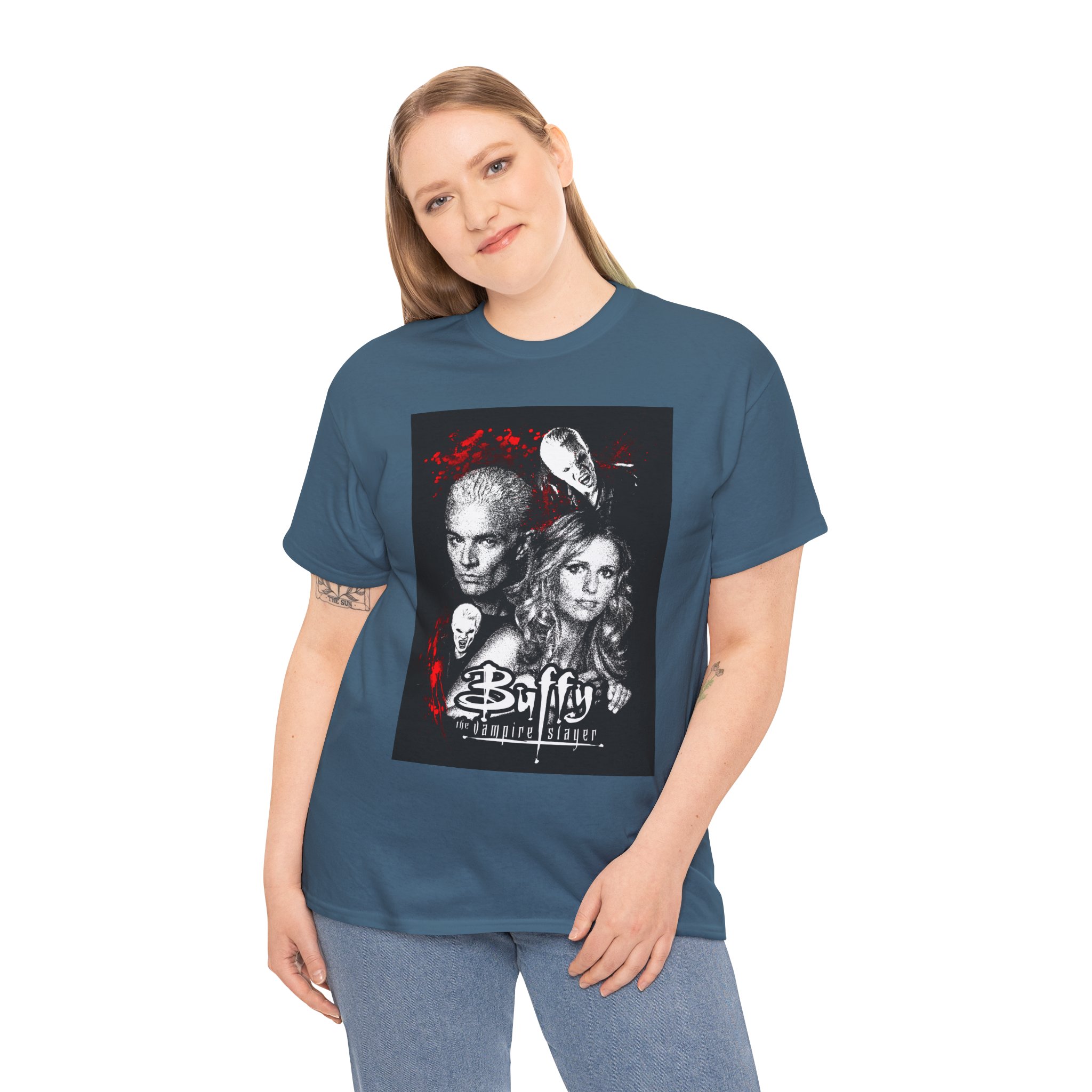 Buffy the Vampire Slayer Tee — Retro Buffy & Spike Graphic T‑Shirt - Image 173