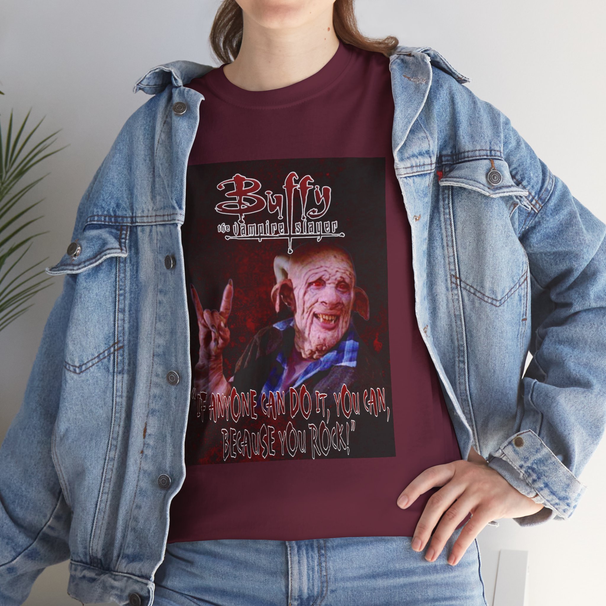 Buffy The Vampire Slayer Graphic Tee — Clem You Rock T-Shirt - Image 51