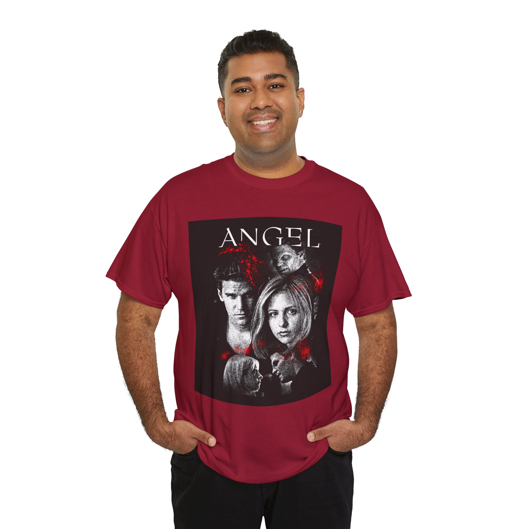 Angel TV Series Poster Tee – Buffy/Angel Fan Graphic T-Shirt - Image 26