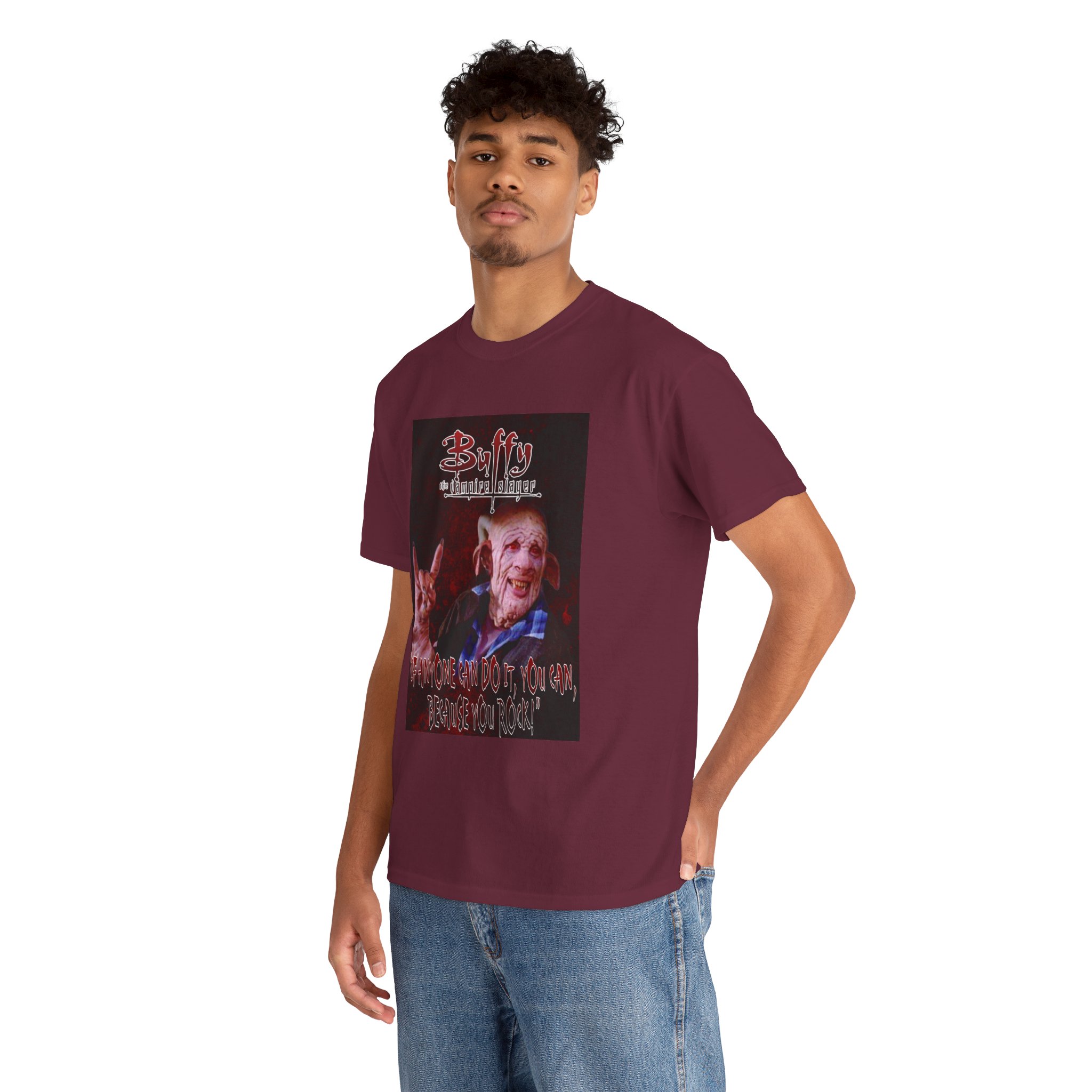 Buffy The Vampire Slayer Graphic Tee — Clem You Rock T-Shirt - Image 54