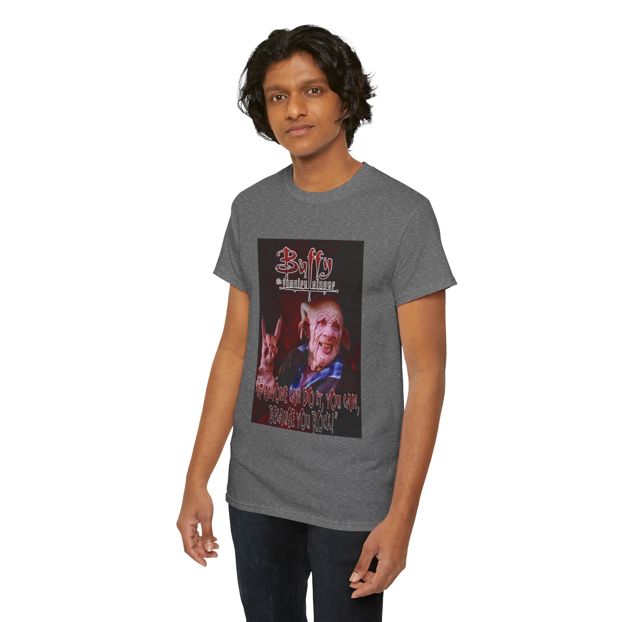 Buffy The Vampire Slayer Graphic Tee — Clem You Rock T-Shirt - Image 92