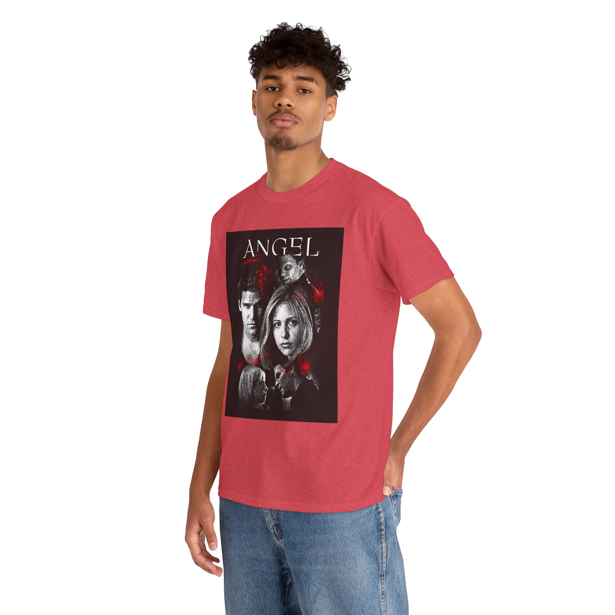 Angel TV Series Poster Tee – Buffy/Angel Fan Graphic T-Shirt - Image 194