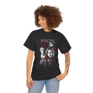 Angel TV Series Poster Tee – Buffy/Angel Fan Graphic T-Shirt