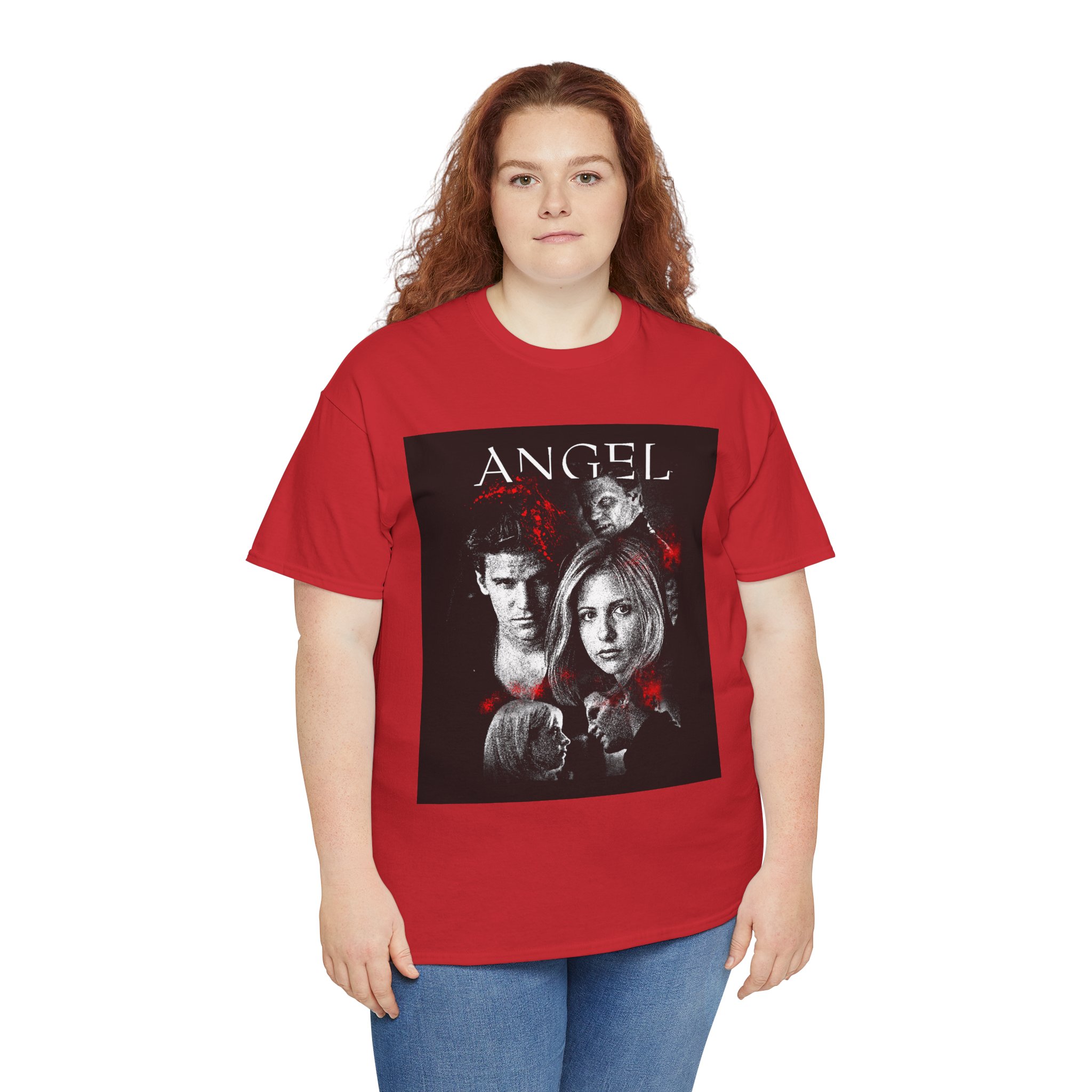 Angel TV Series Poster Tee – Buffy/Angel Fan Graphic T-Shirt - Image 81