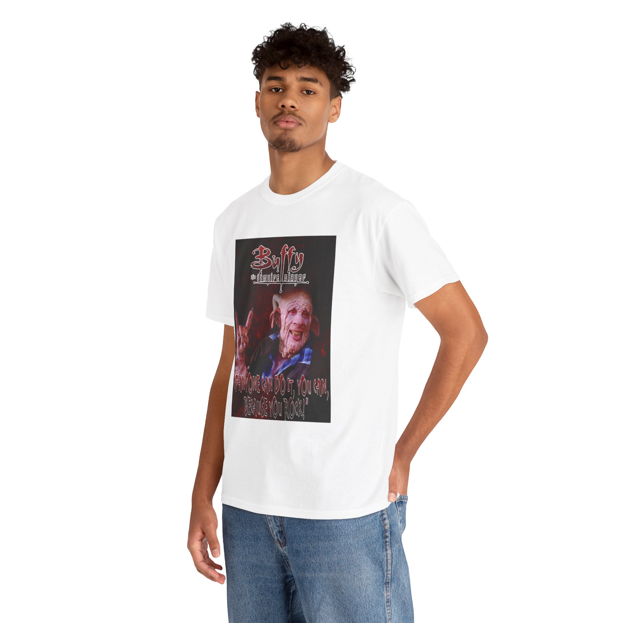 Buffy The Vampire Slayer Graphic Tee — Clem You Rock T-Shirt - Image 26