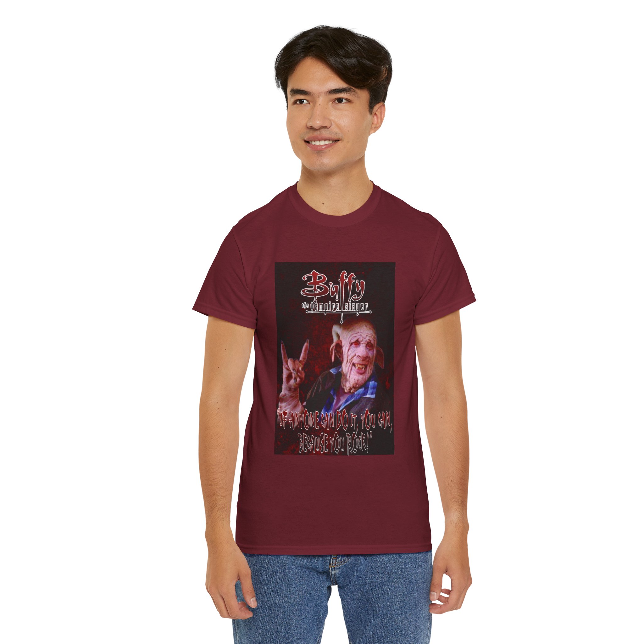 Buffy The Vampire Slayer Graphic Tee — Clem You Rock T-Shirt - Image 182