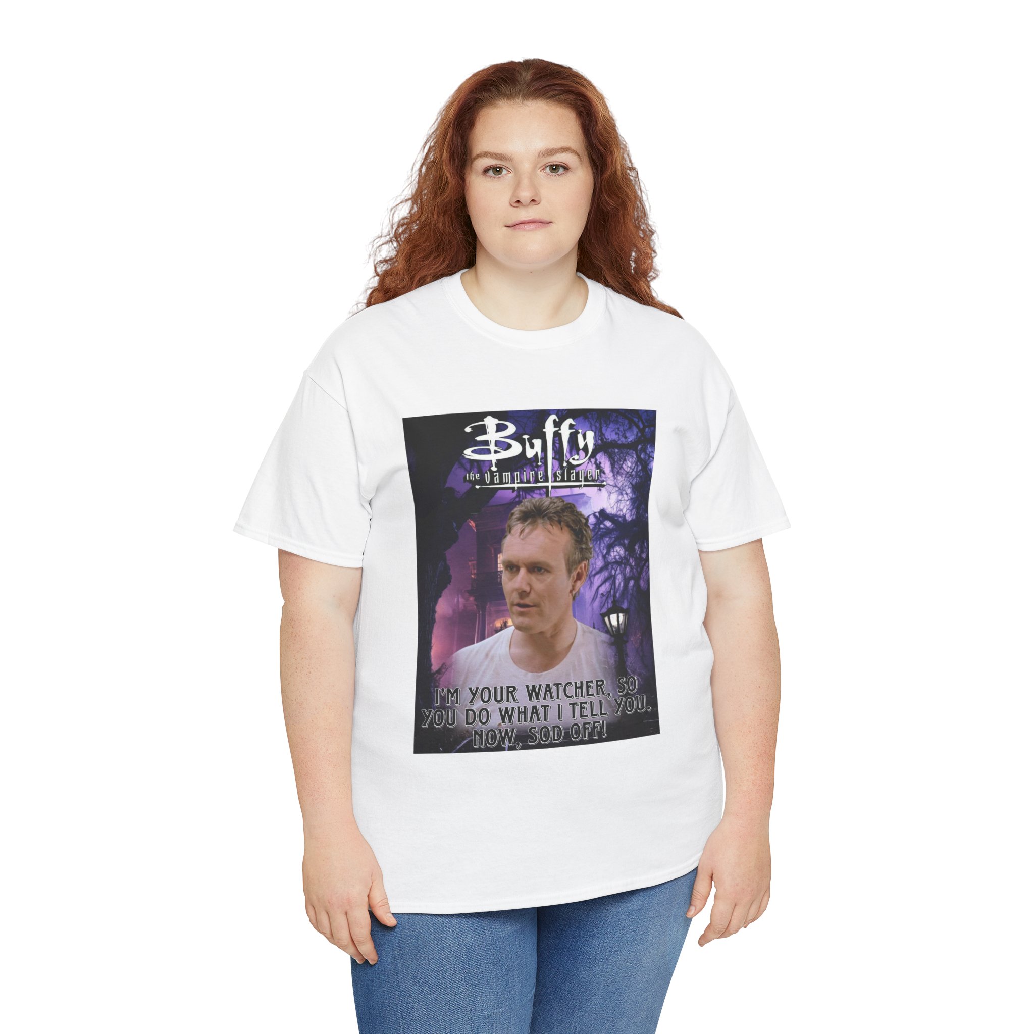 Buffy The Vampire Slayer TV Quote -“I’m Your Watcher” Giles AKA The Ripper Graphic Tee - Image 28